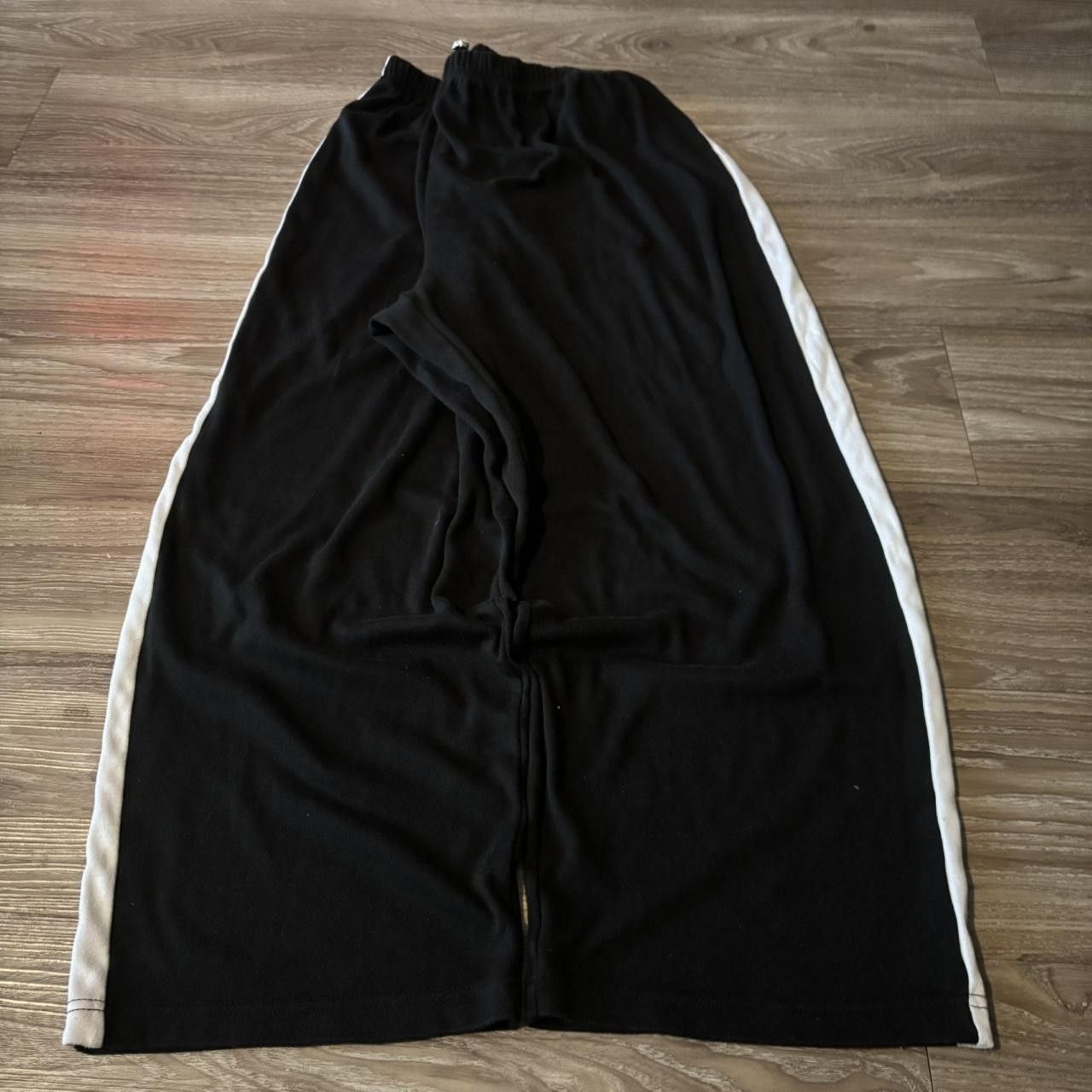 Vintage Crazy Vintage Y2K/2000s Baggy Black White Striped Sweatpants! Fits L Size US 36 / EU 52 - 3 Thumbnail