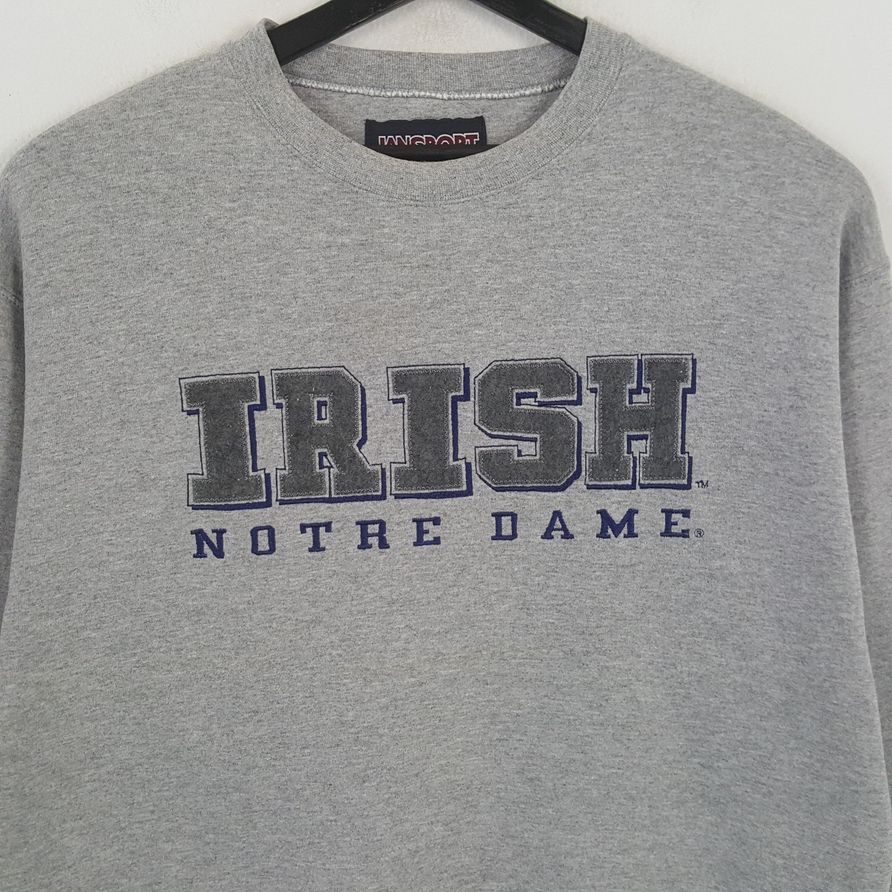 Jansport × Vintage IRISH DOTRE DAME Streetwear Style Jansport Sweatshirt Size US L / EU 52-54 / 3 - 2 Thumbnail