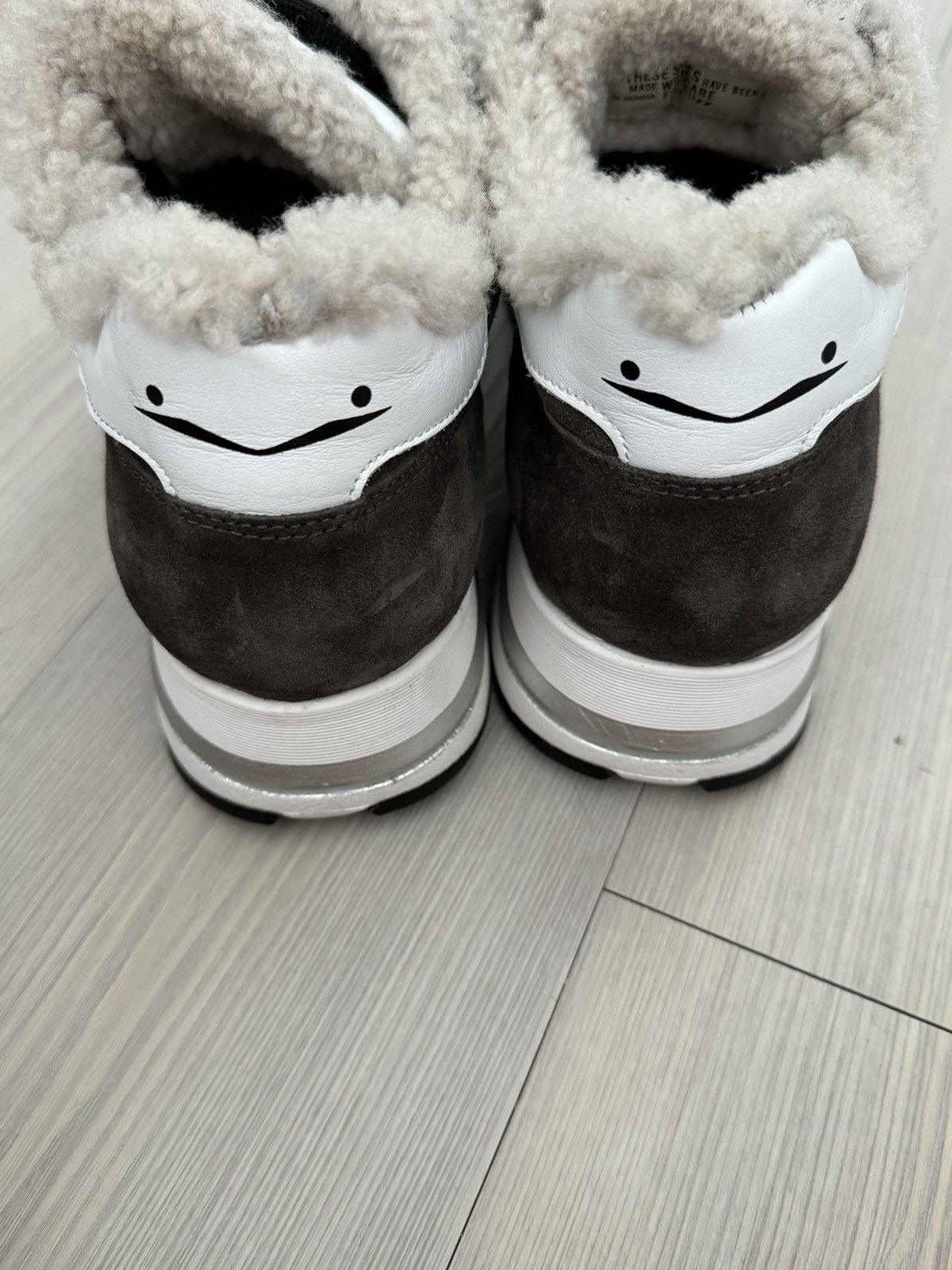 Other Voile Blanche Maran Genuine Shearling & Suede Sneaker Size US 12 / IT 42 - 4 Thumbnail