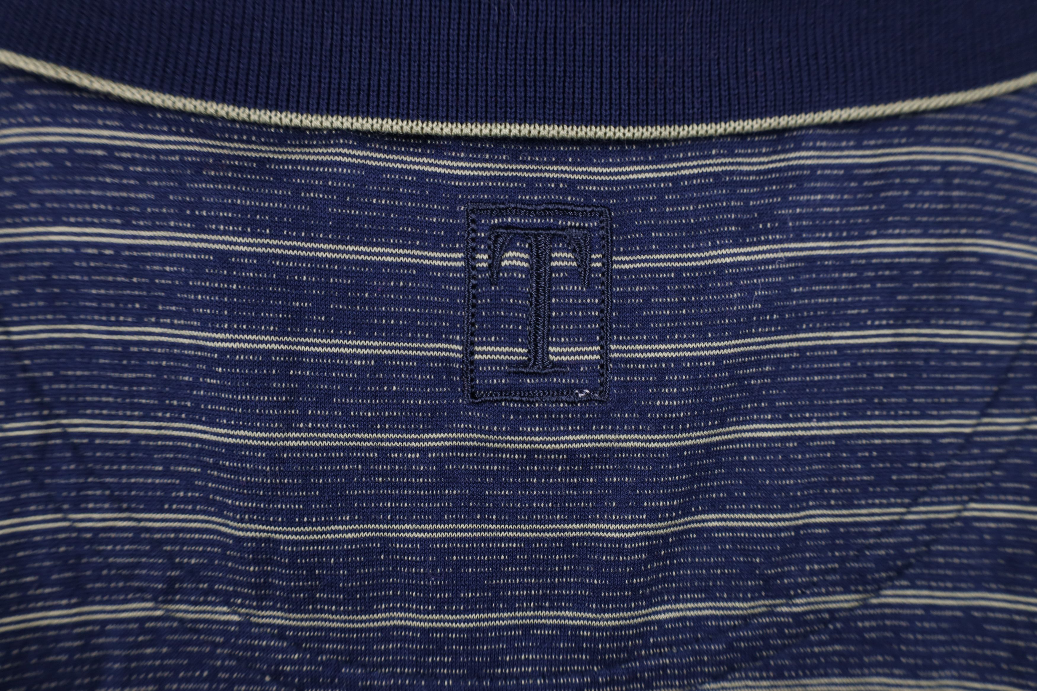 Vintage Vintage 90s Dame University Striped Collared Golf Polo Shirt Size US L / EU 52-54 / 3 - 10 Thumbnail