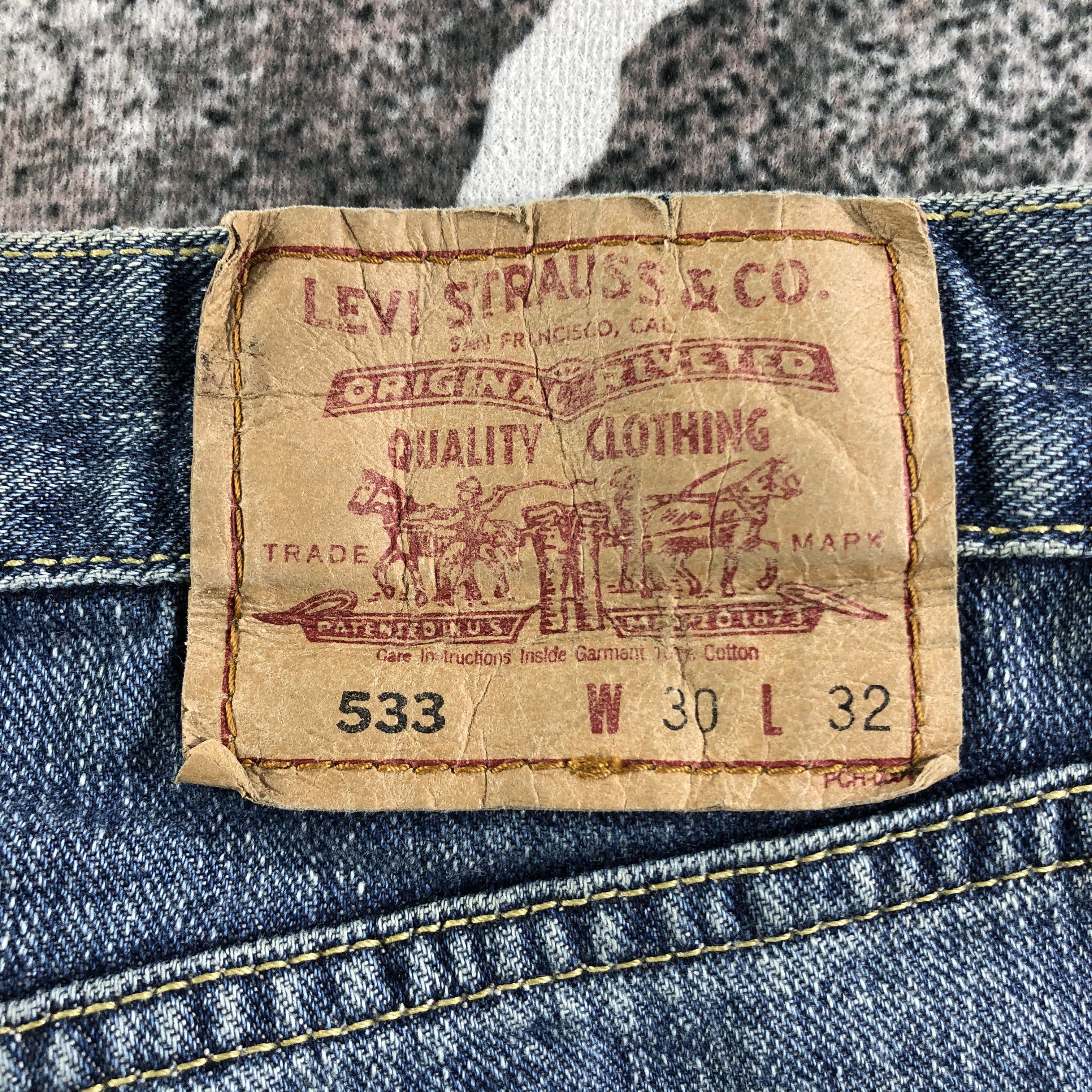 Levi's Vintage Levis 533 Jeans Medium Wash Denim KJ2285 Size US 29 - 5 Thumbnail
