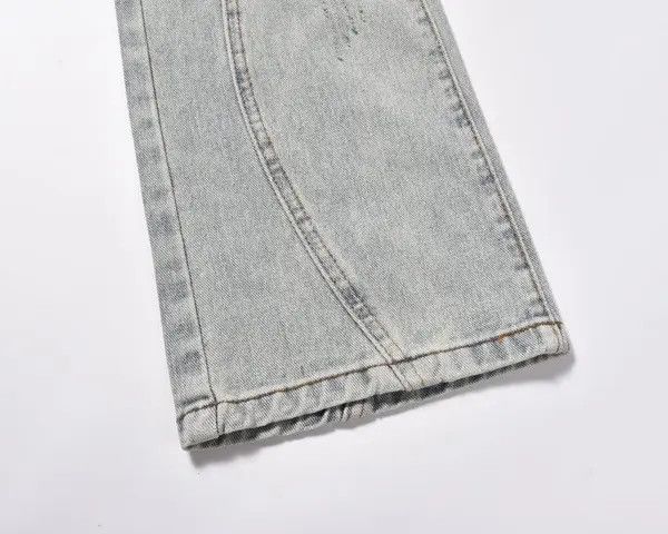 VIBE High street wide-leg blue washed scimitar cargo jeans y2k Size US 32 / EU 48 - 6 Thumbnail