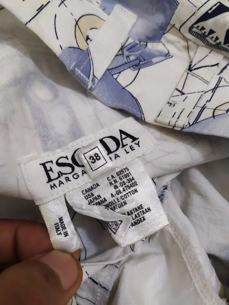 Escada Vintage ESCADA By Margaretha Lev Fullprint Art Pants Size 28" / US 6 / IT 42 - 17 Thumbnail