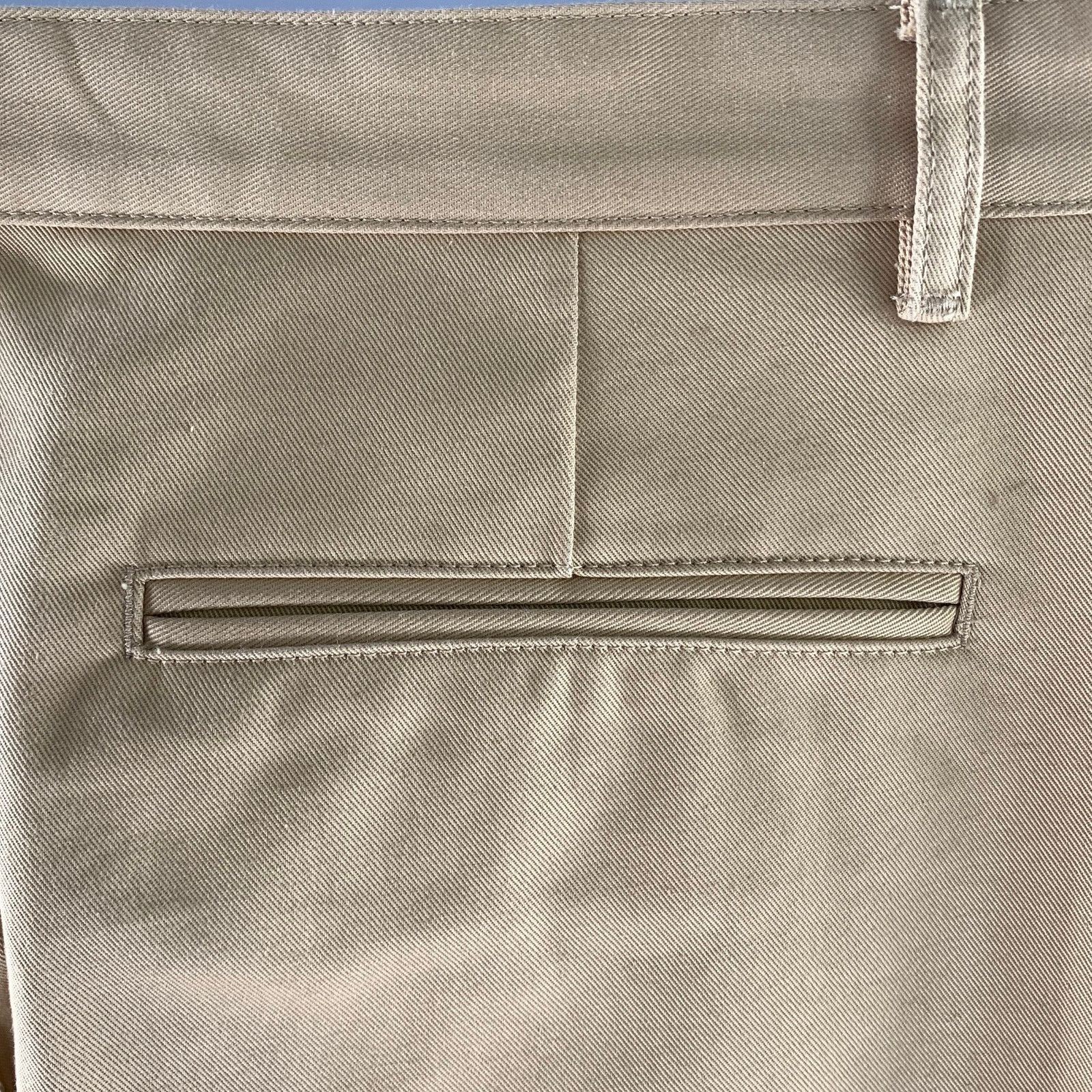 A.P.C. APC Size 34 Khaki Cotton Straight Chino Pants Size US 34 / EU 50 - 3 Thumbnail
