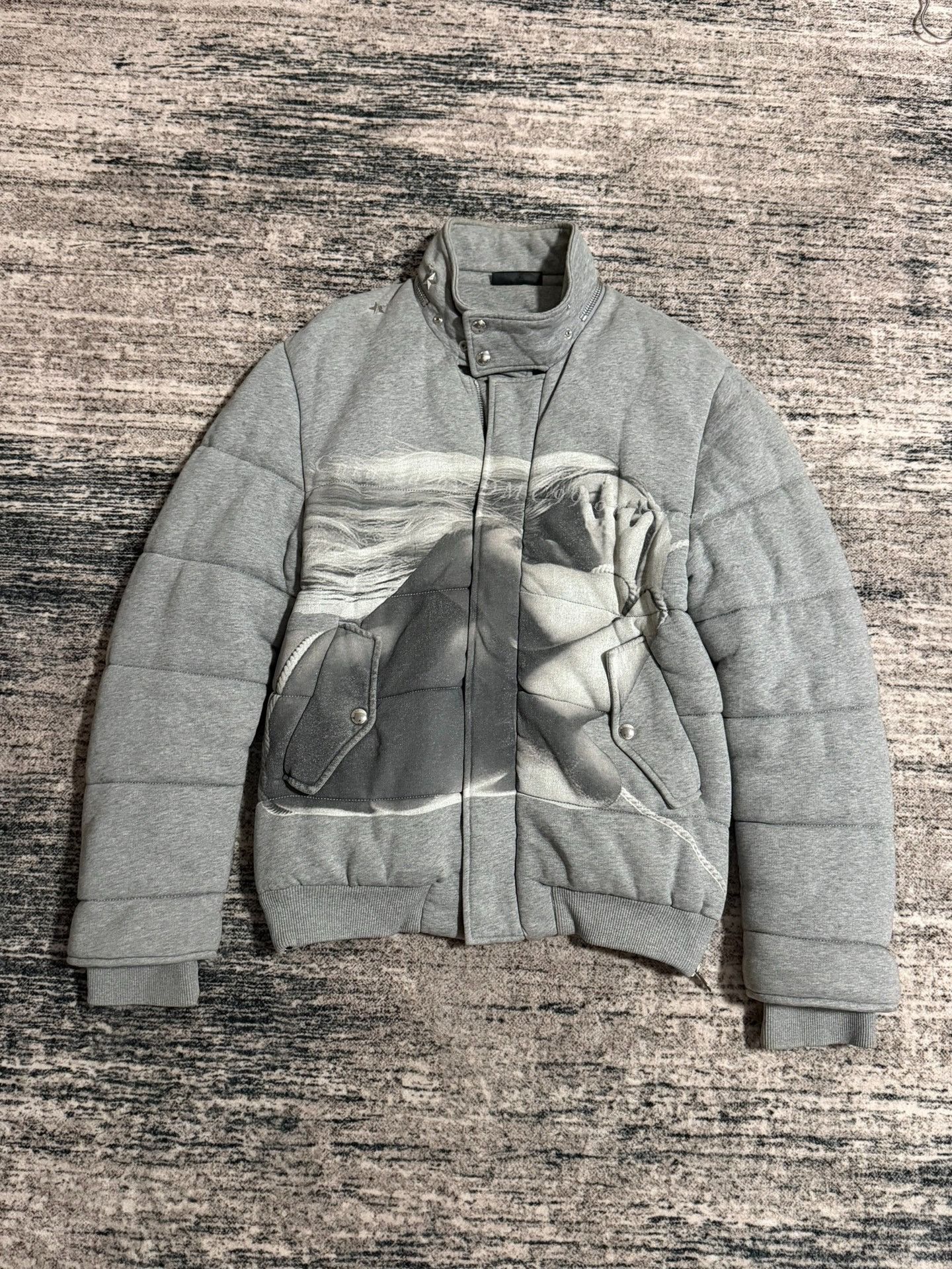 Riccardo Tisci Givenchy Goddess Printed Padded Jacket Size US M / EU 48-50 / 2 - 1 Thumbnail