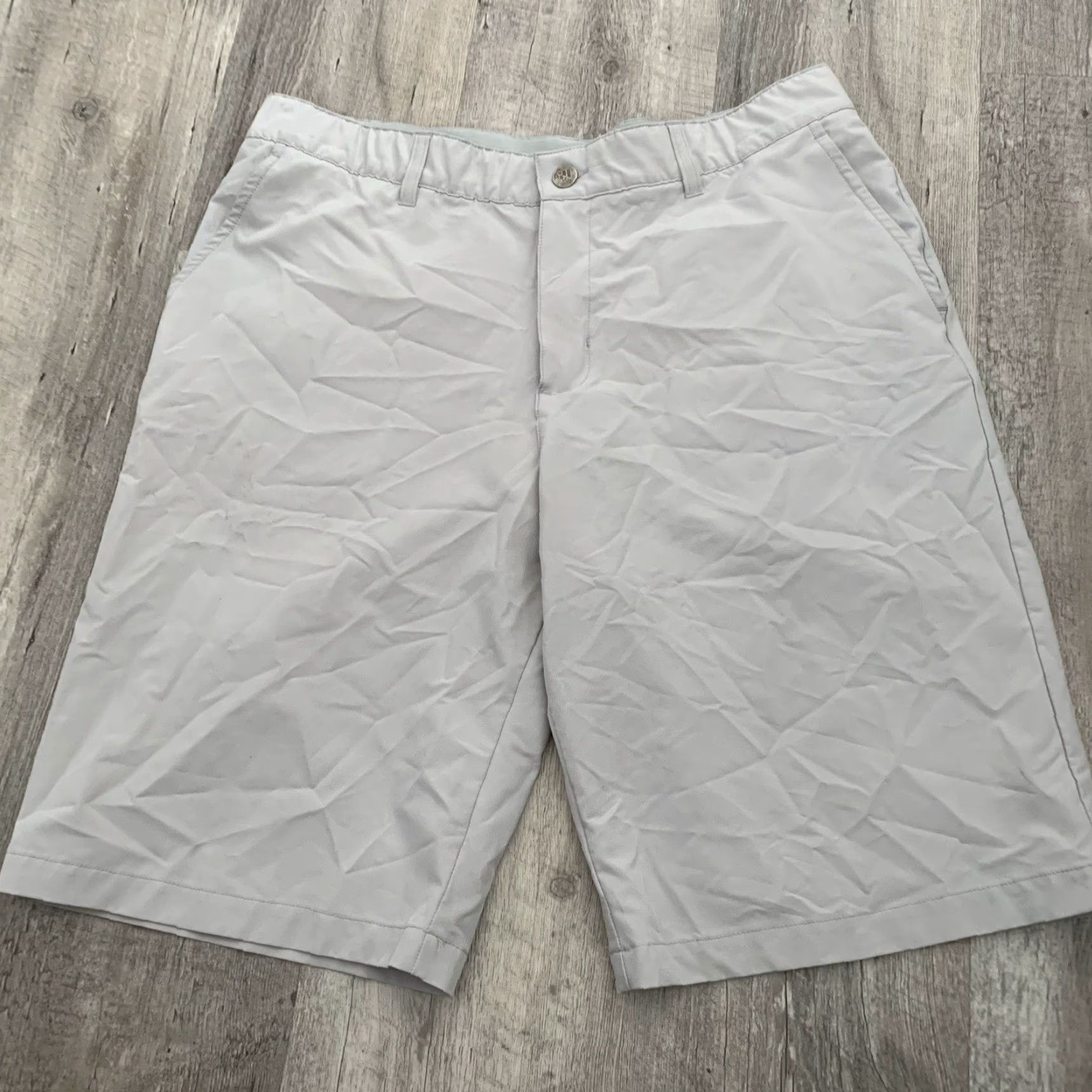 Adidas Adidas Shorts Mens 34 Climalite Golf Gray Flat Front Lightweight Pockets Size US 34 / EU 50 - 5 Thumbnail
