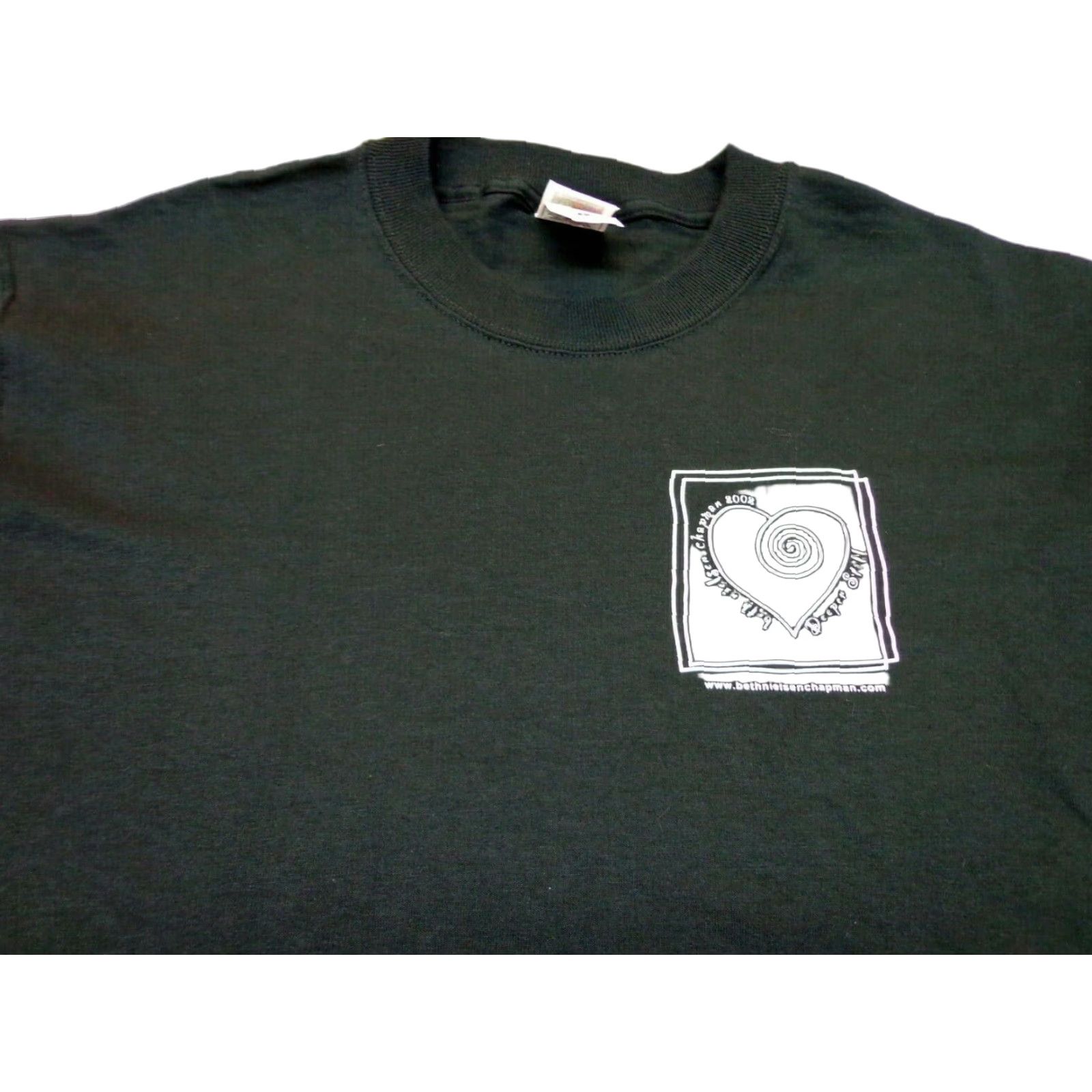 Fruit Of The Loom VINTAGE Beth Nielsen Chapman Deeper Still 2002 Concert Tour Black T Shirt LARGE Size US L / EU 52-54 / 3 - 1 Thumbnail