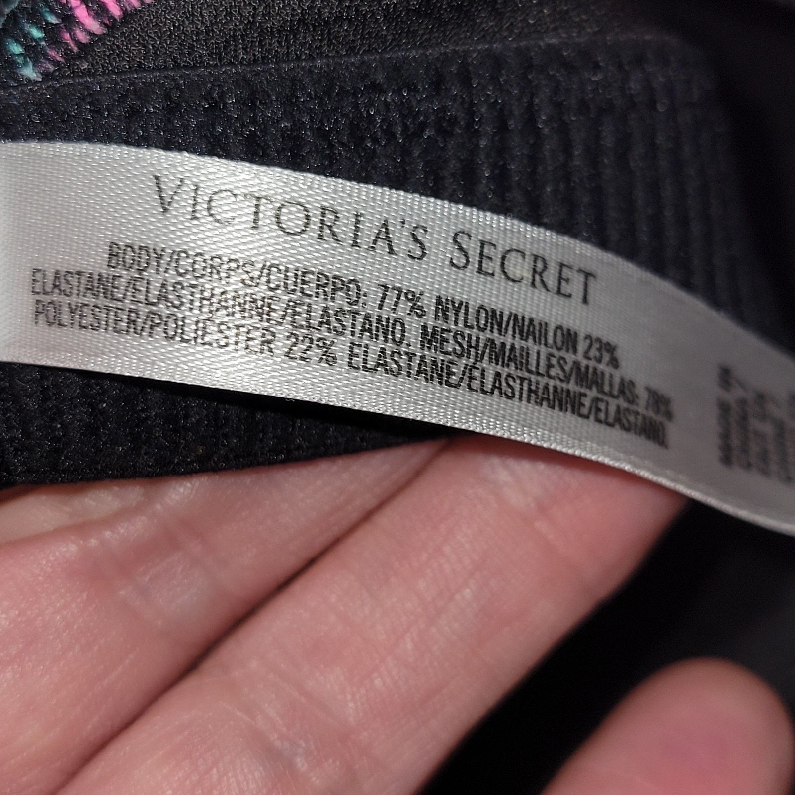 Victoria's Secret VSX Sport L Victoria Secret Sport Bra Multi Color Dots 36 D Size ONE SIZE - 6 Thumbnail