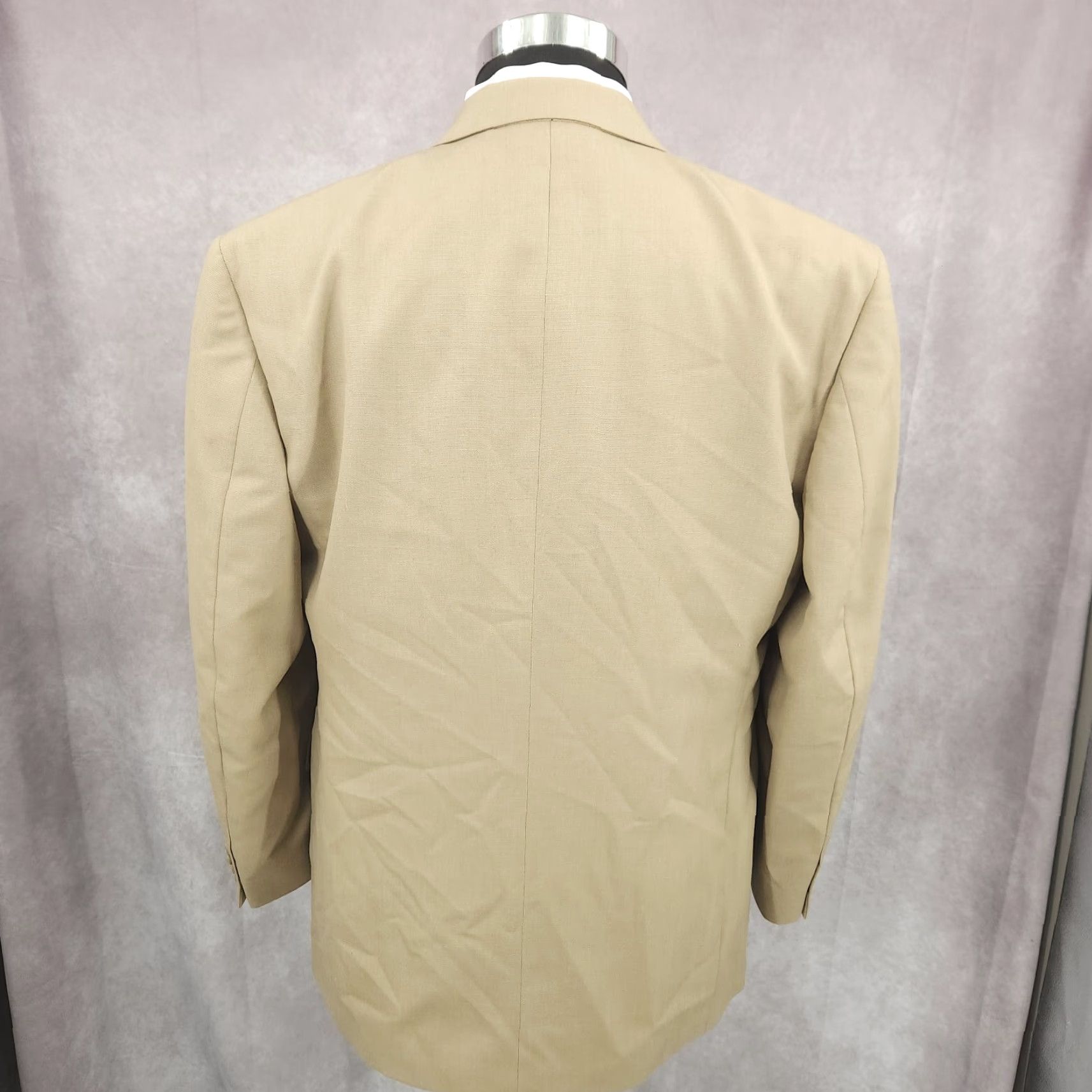Stafford Stafford Blazer Mens 40R Brown Pure Wool Sports Coat Jacket 3 Buttons Size 40R - 6 Thumbnail