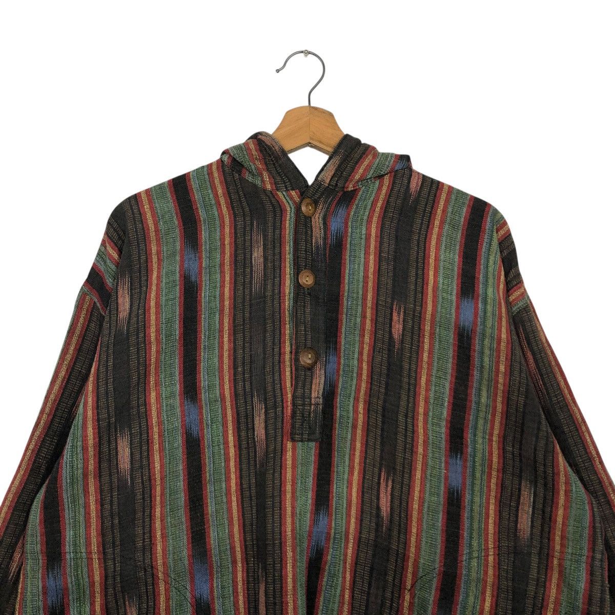 Japanese Brand 🔥VINTAGE BAJRA PULL OVER HICKORY STRIPED LAXMI ISSEY MIYAKE Size US M / EU 48-50 / 2 - 15 Thumbnail