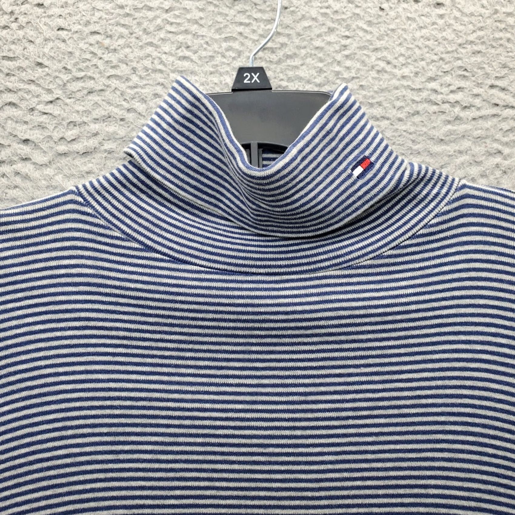 Tommy Hilfiger Tommy Hilfiger Shirt Top Women Size L Multicolor Striped Embroidered Logo Turtle Neck Long Sleeve Size L / US 10 / IT 46 - 3 Thumbnail