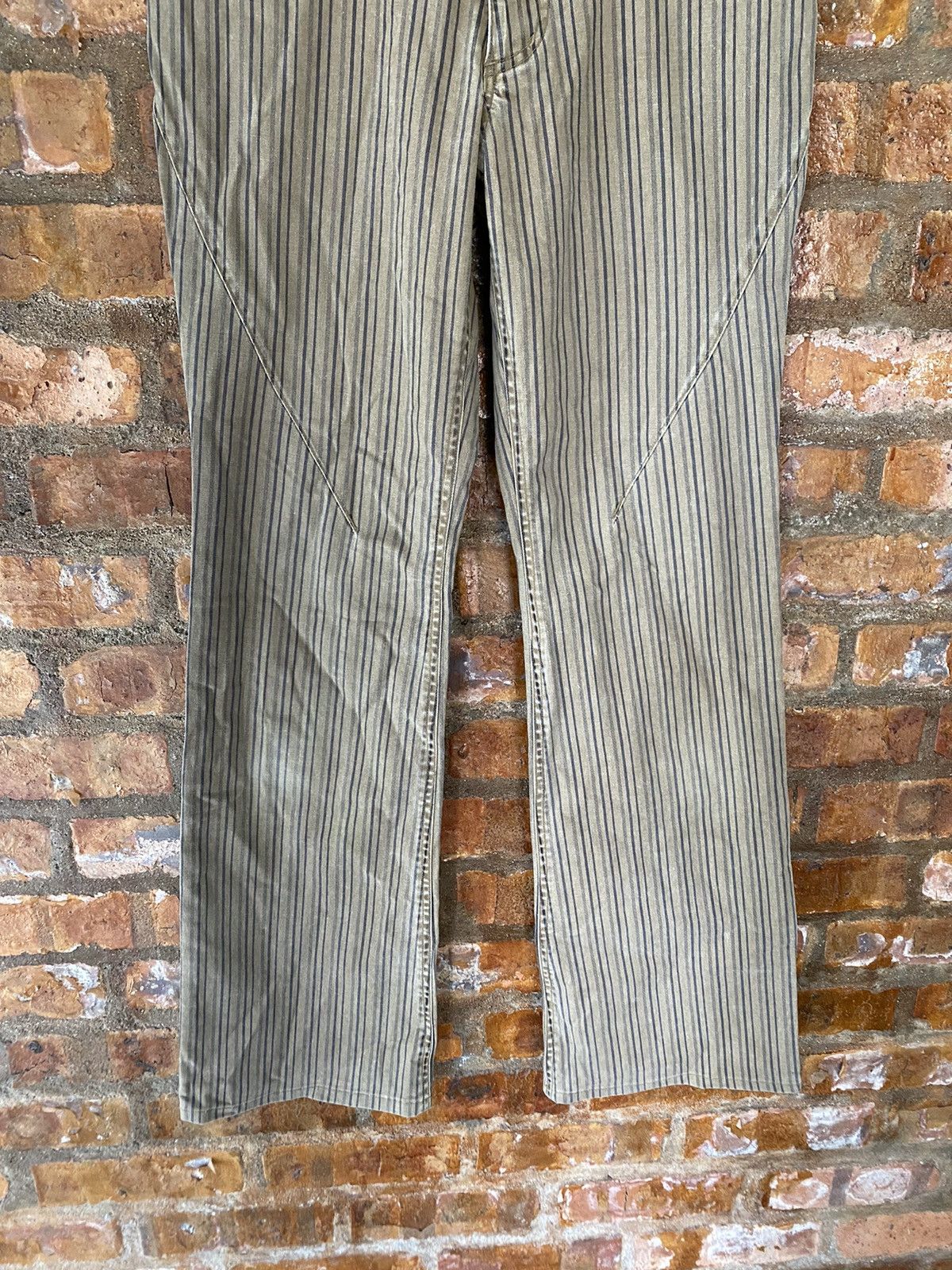 Japanese Brand × Obelisk × Shellac 🔥2000s A.S.M Japan Flare stripe LGB GOA Size US 29 - 4 Thumbnail