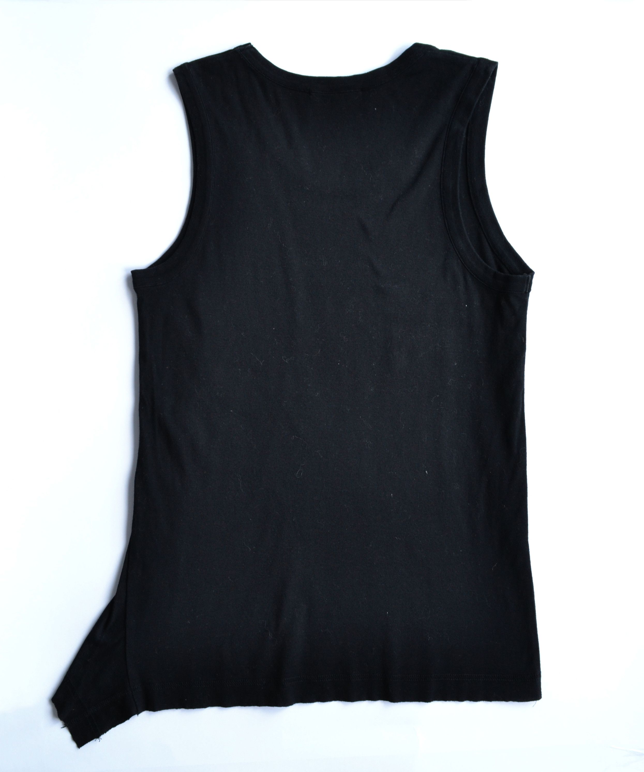 Yohji Yamamoto Yohji Yamamoto Sleeveless Asymmetrical Top Vintage Black Size US M / EU 48-50 / 2 - 3 Thumbnail
