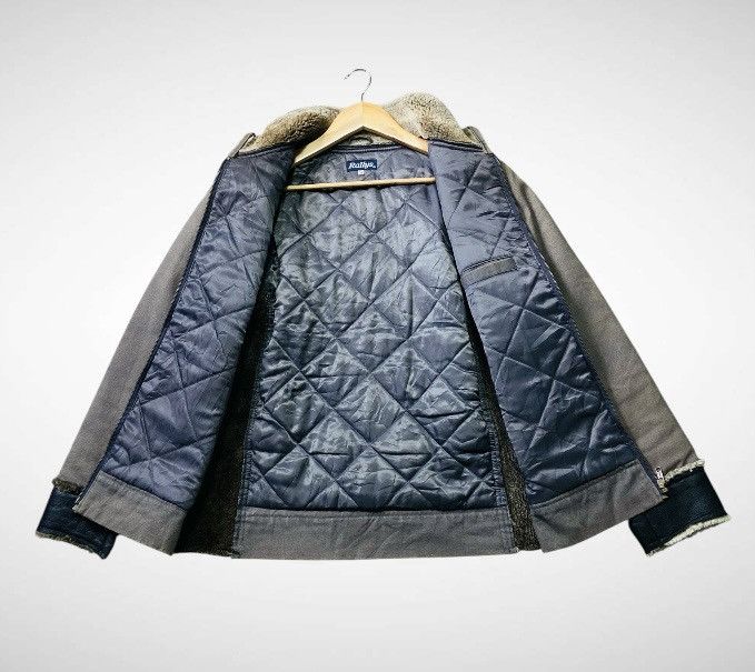 Designer Vintage Rallys Duck Canvas + Leather Zipper Jacket Size US L / EU 52-54 / 3 - 4 Thumbnail