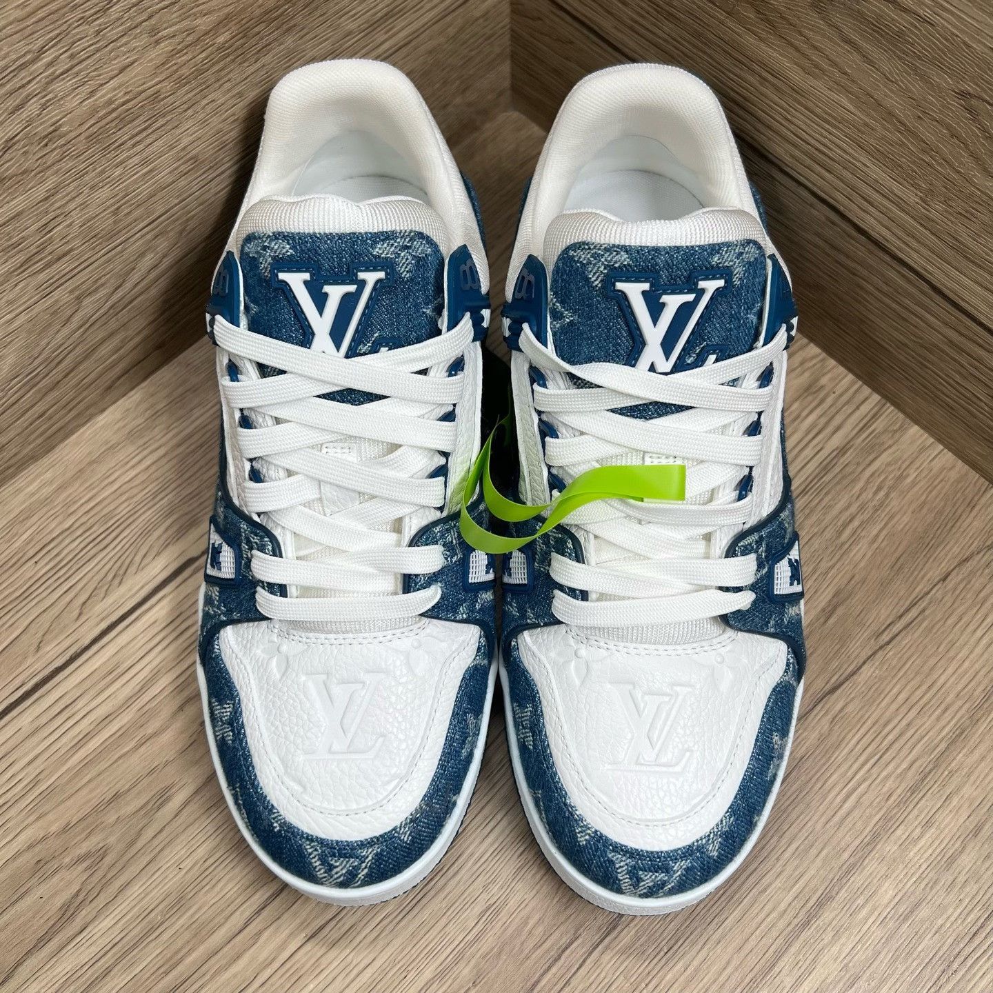 Louis Vuitton Louis Vuitton Training Denim Blue Lowtop Sneakers us_7 Women Size US 7 / IT 37 - 1 Thumbnail