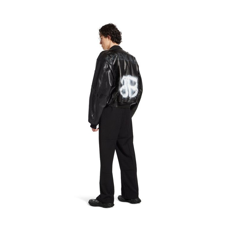 Balenciaga o1bcso1str0426 Bomber Jacket in Black Size US S / EU 44-46 / 1 - 4 Thumbnail