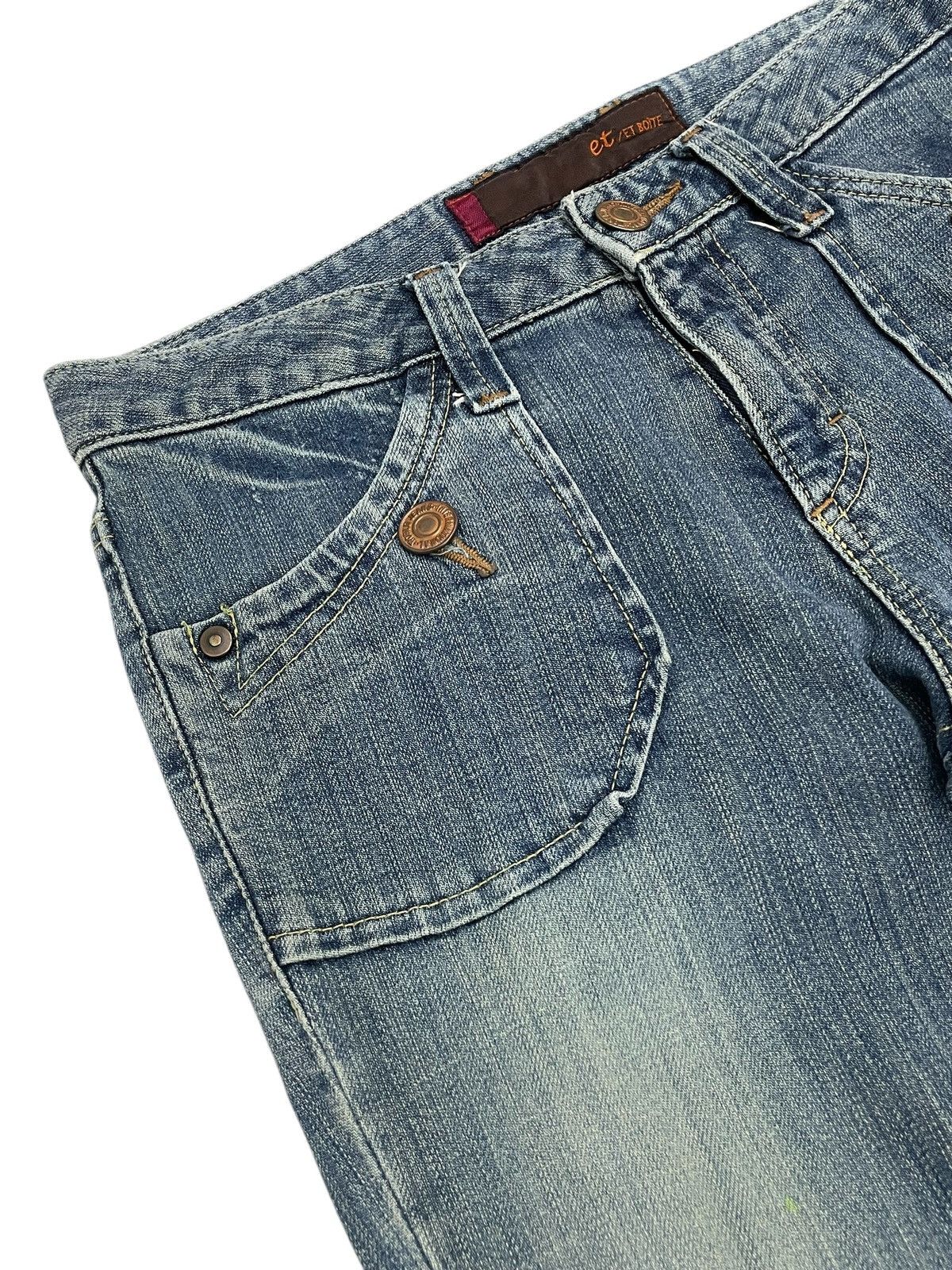 Japanese Brand × Tornado Mart et/ET BOÎTE Mud Wash Old Vintage Flare Nippon Denim Size US 28 / EU 44 - 8 Thumbnail