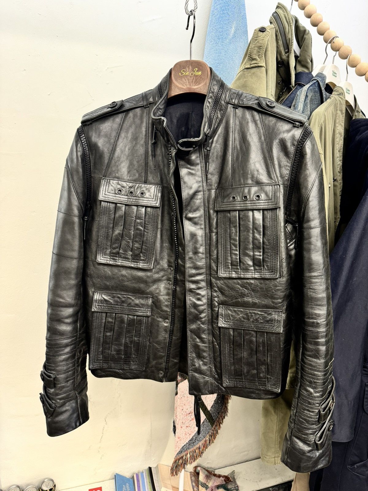 Dior Diorhomme luster Leather M-65 napoleon jacket Size US M / EU 48-50 / 2 - 3 Thumbnail