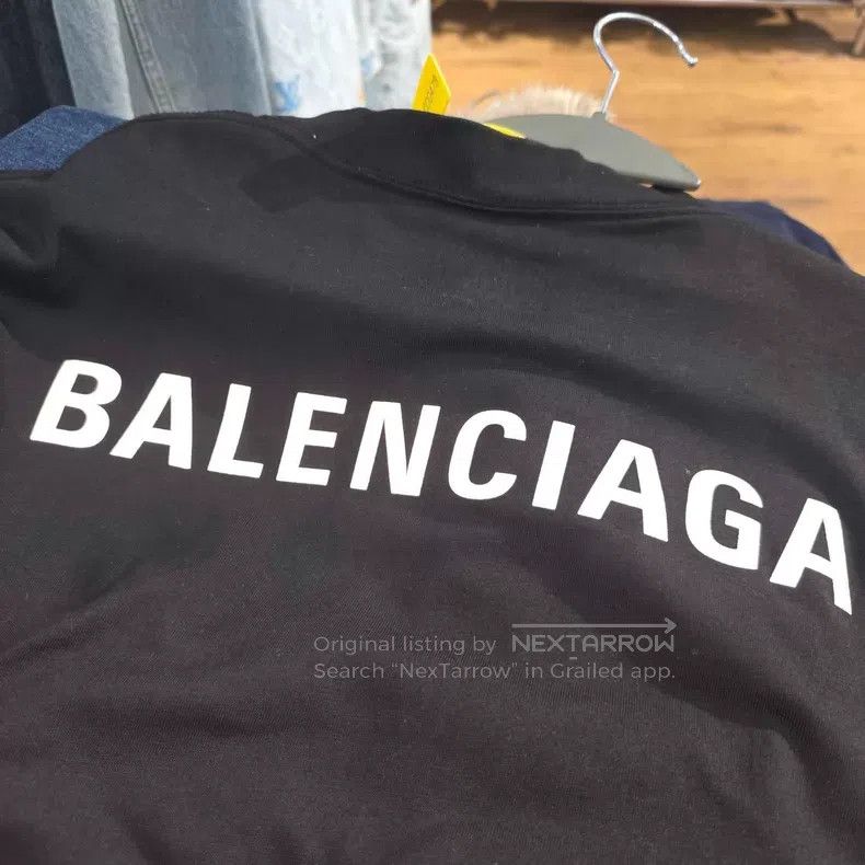 Balenciaga Balenciaga Reflective 3M Printed Black Logo T-Shirt Size US M / EU 48-50 / 2 - 3 Thumbnail