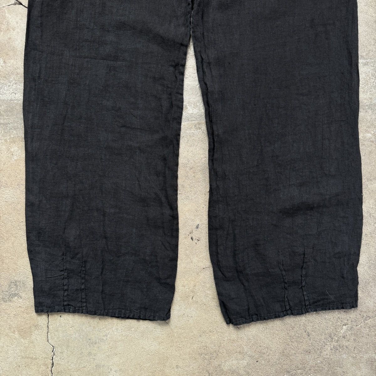 Vintage Vintage Italy Linen Baggy Fit Pants Size 27" / US 4 / IT 40 - 5 Thumbnail
