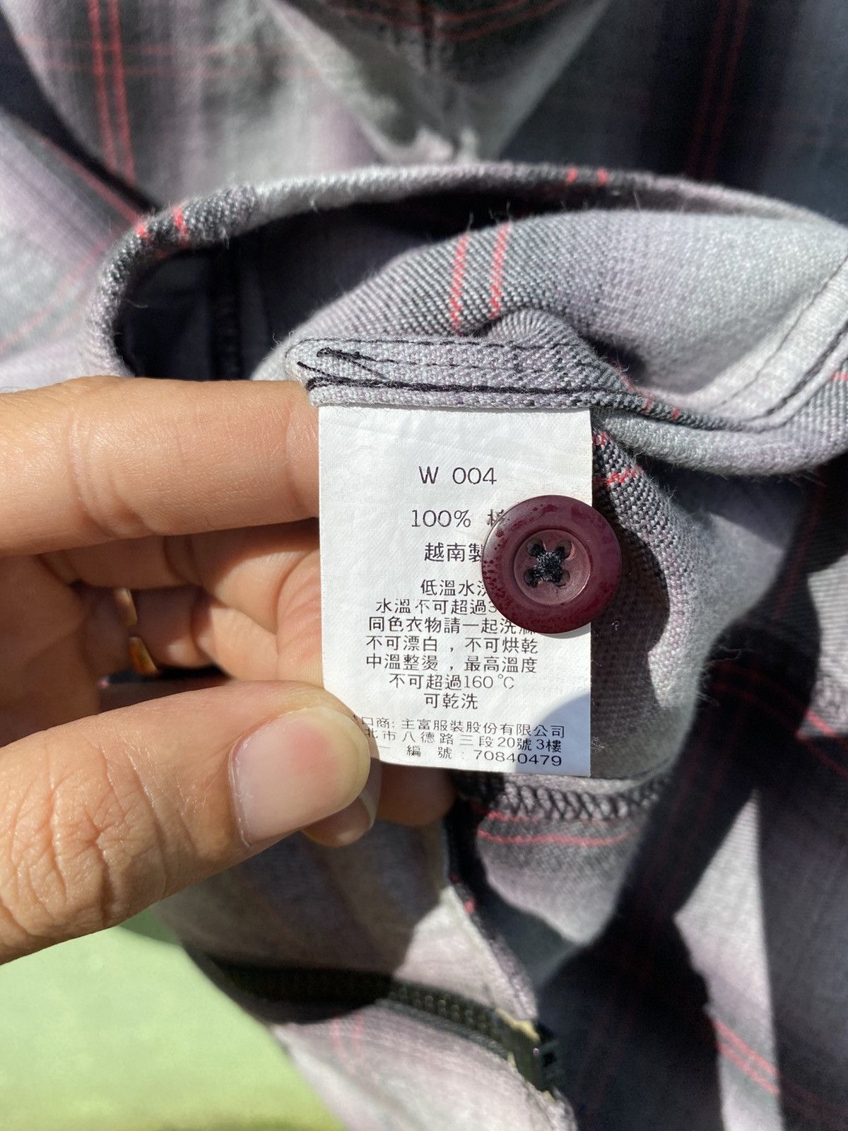 Japanese Brand Net Man Slim Fit Classic Grey Plaid Hoodie Full Zip Casual Size US L / EU 52-54 / 3 - 16 Thumbnail