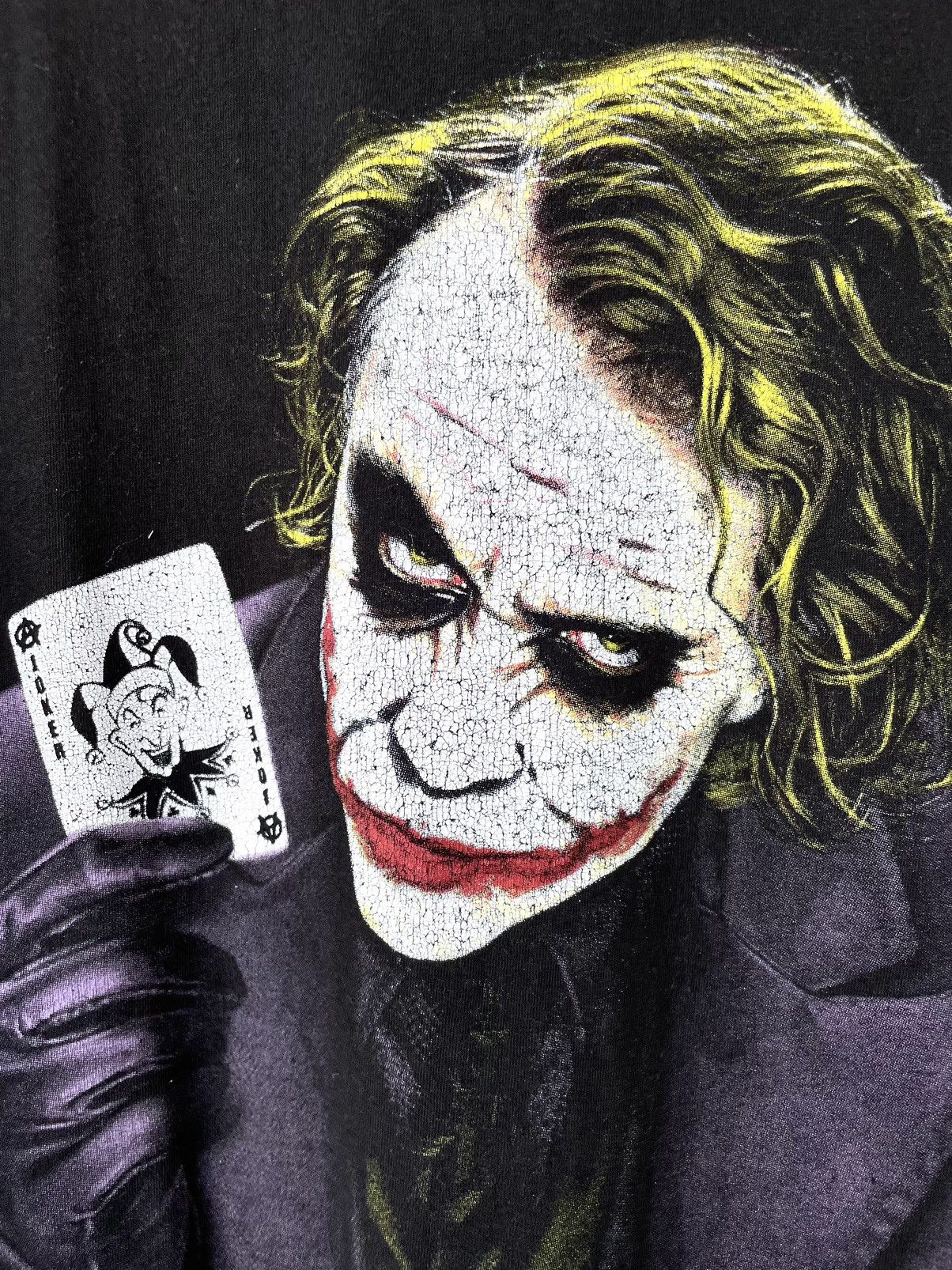 DC Comics Vintage The Dark Knight Joker Heath Ledger Movie Promo Tee Size US L / EU 52-54 / 3 - 5 Thumbnail
