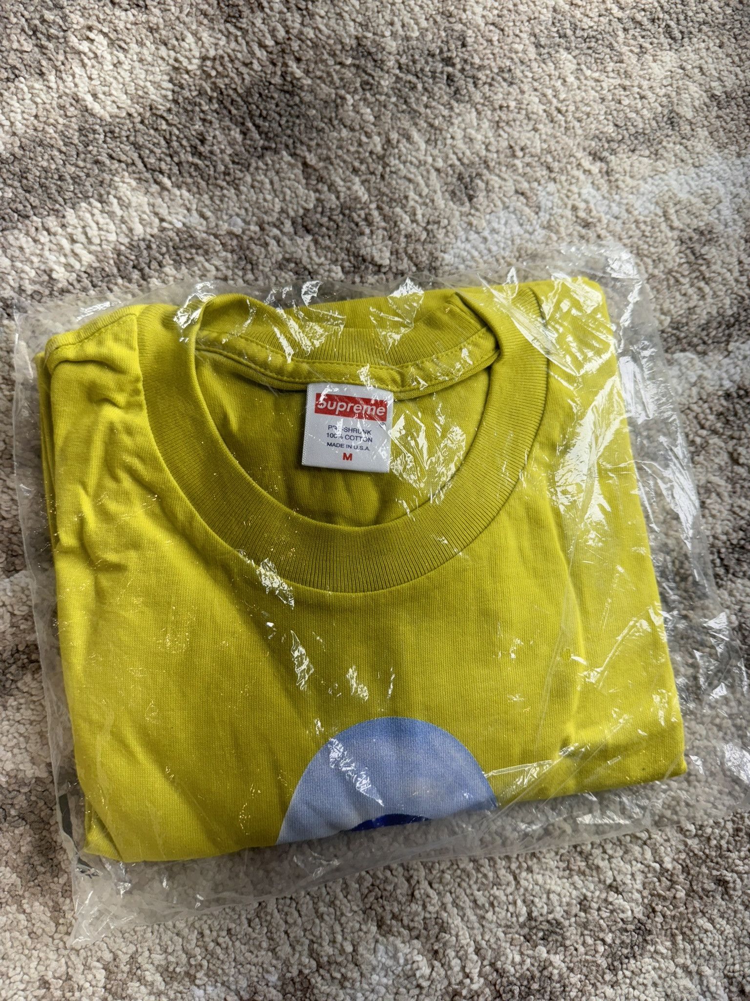Supreme Super Cream Tee Sulfer Medium size