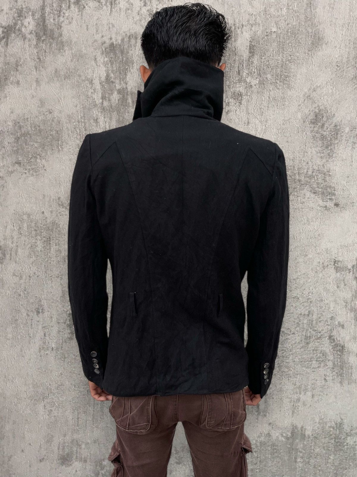 Helmut Lang 🔥 HELMUT LANG 'SAMURAI' ASYMMETRICAL BUTTON JACKET Size US S / EU 44-46 / 1 - 3 Thumbnail