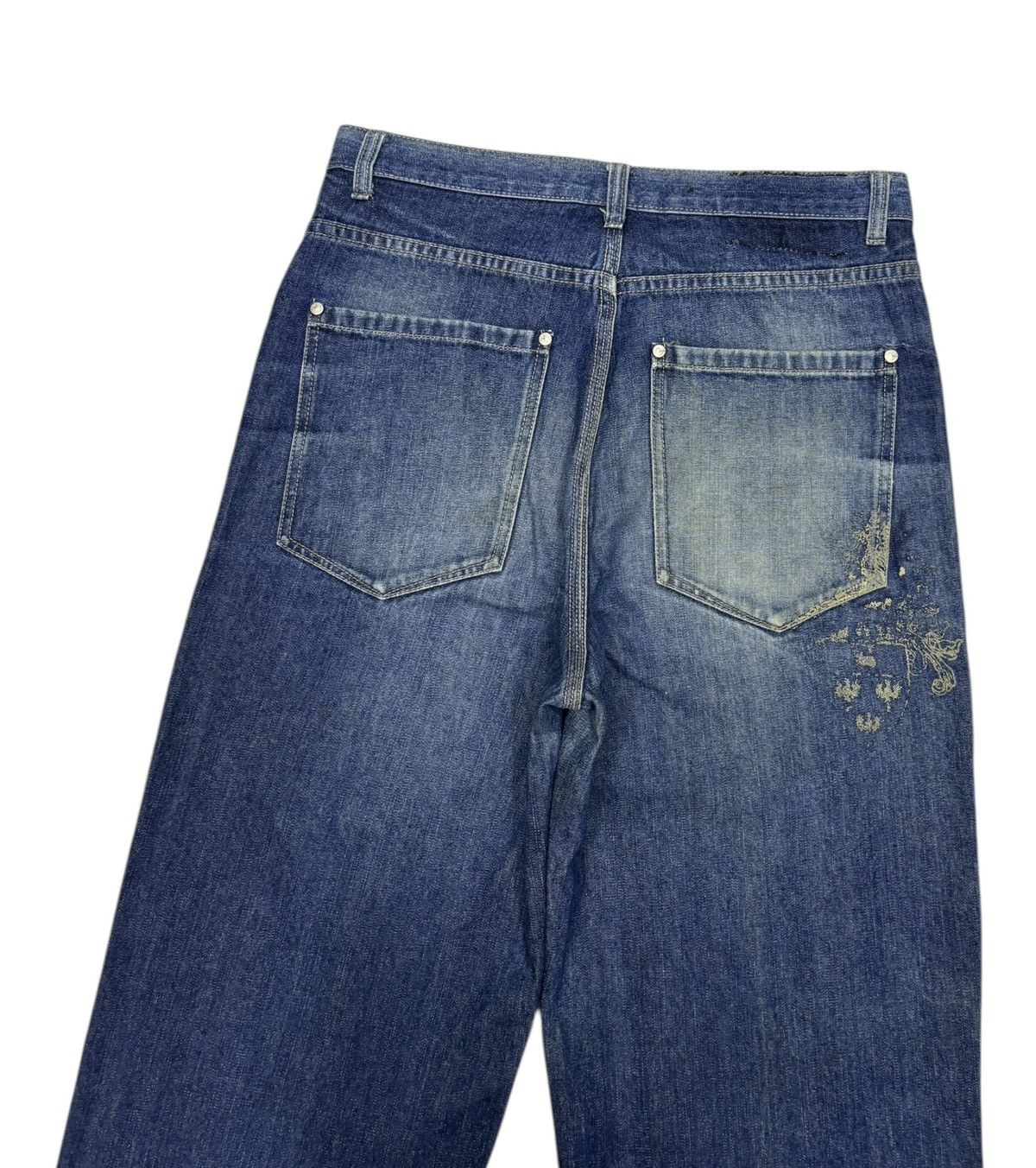 JNCO Vintage Sean John Baggy Jeans Distressed Denim Size US 32 / EU 48 - 6 Thumbnail