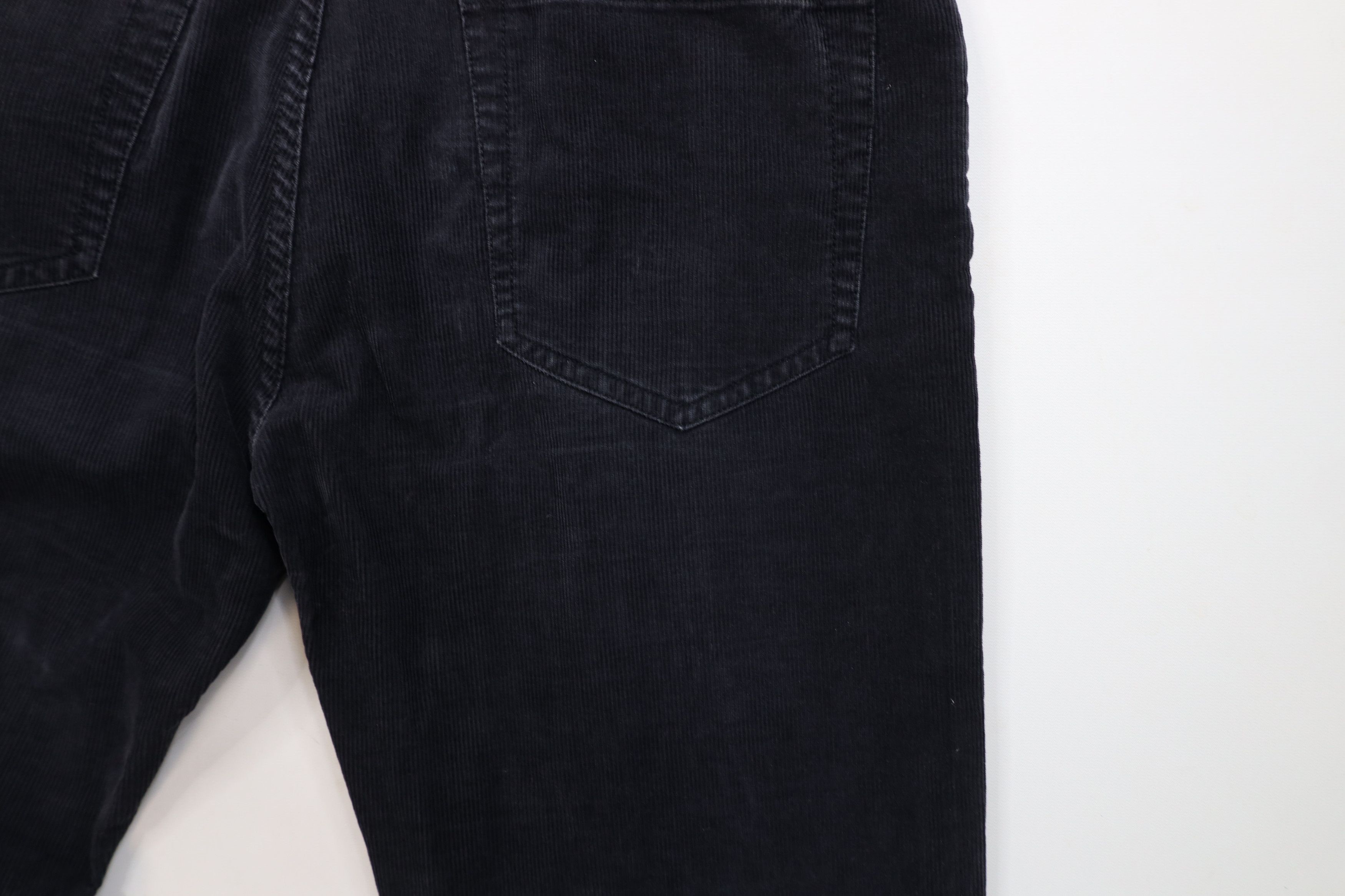 J.Crew × Vintage Vintage J Crew Faded Straight Leg Corduroy Chino Pants Black Size US 33 - 14 Thumbnail