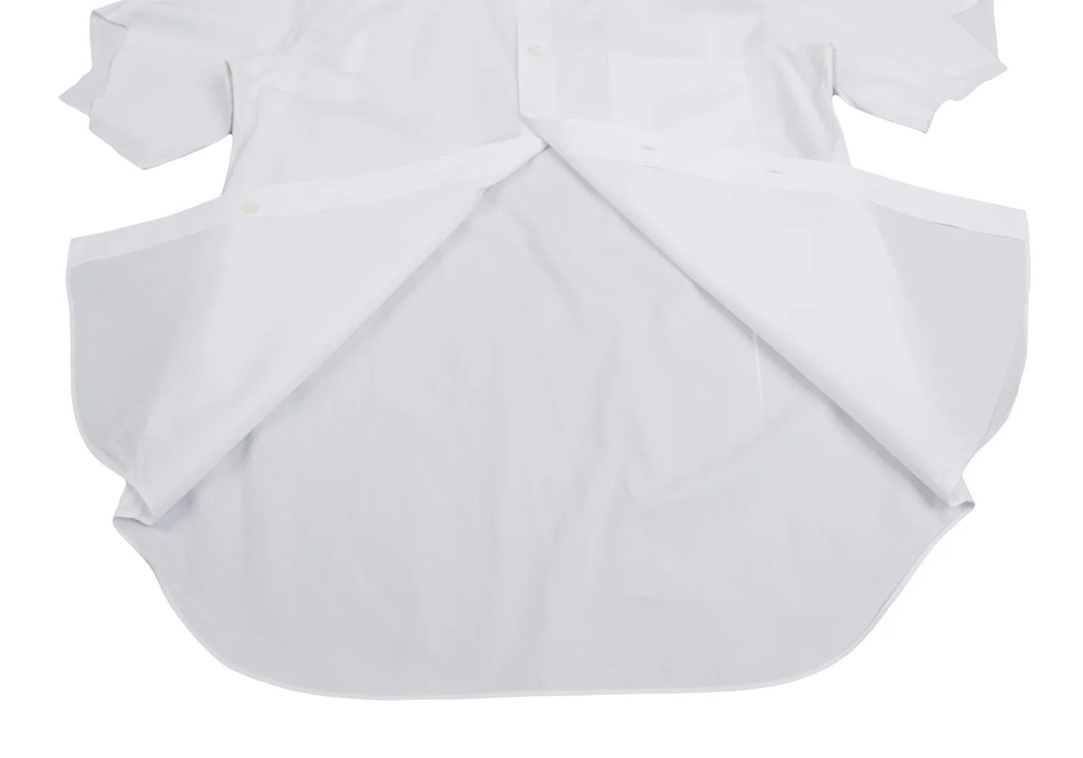 Comme des Garcons Homme Plus Cut Sleeve Shirt in White Size S Size US S / EU 44-46 / 1 - 12 Thumbnail