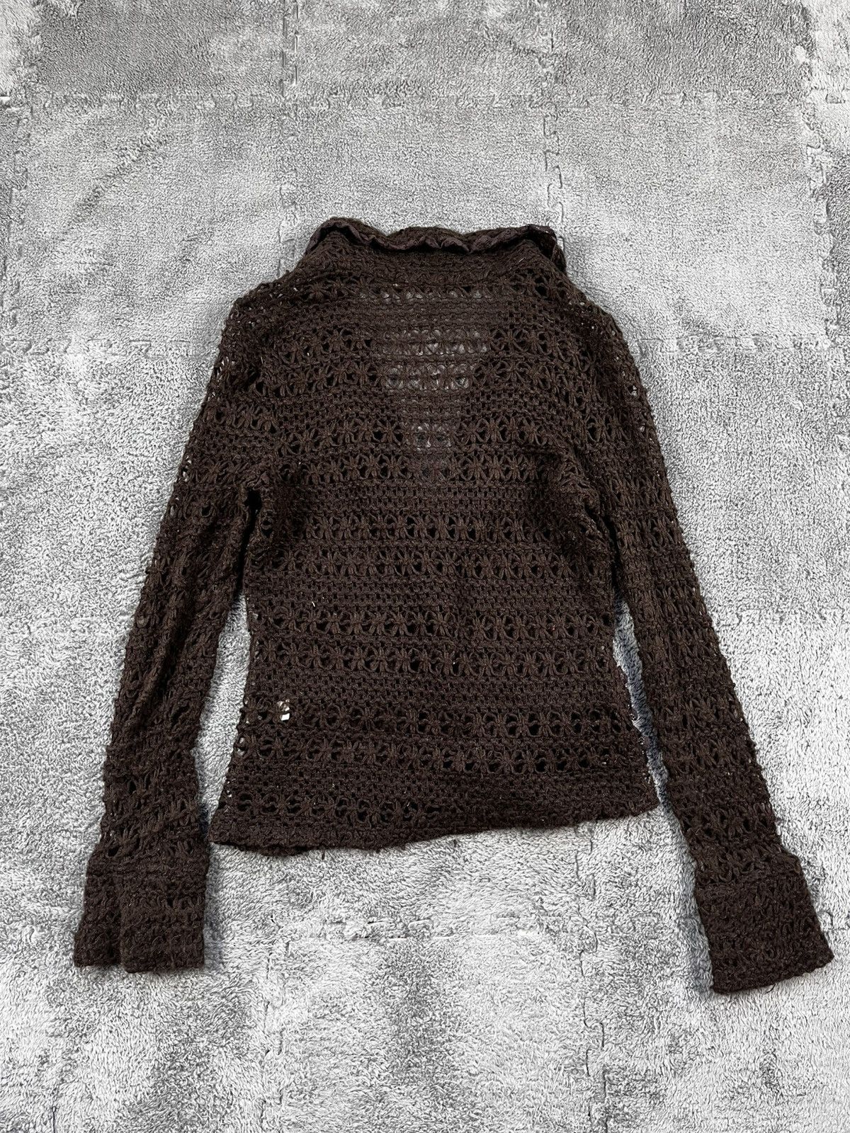 Japanese Brand VINTAGE 90S JAPAN KNIT MESH CARDIGAN AVANTGARDE Size M / US 6-8 / IT 42-44 - 6 Thumbnail