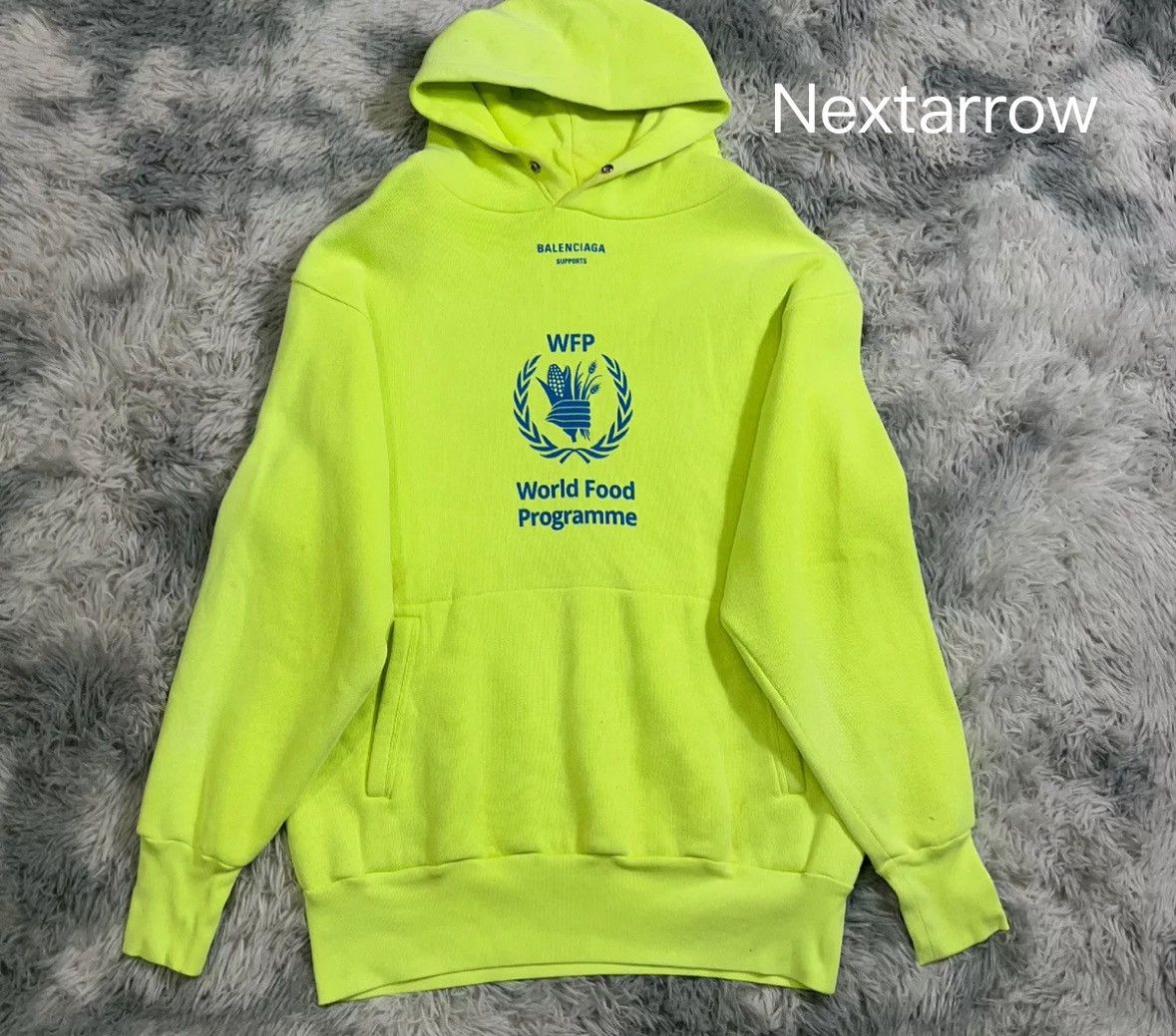 Cotton Hoodie Balenciaga Hoodie Gelb Neon Balenciaga Hoodie 2025