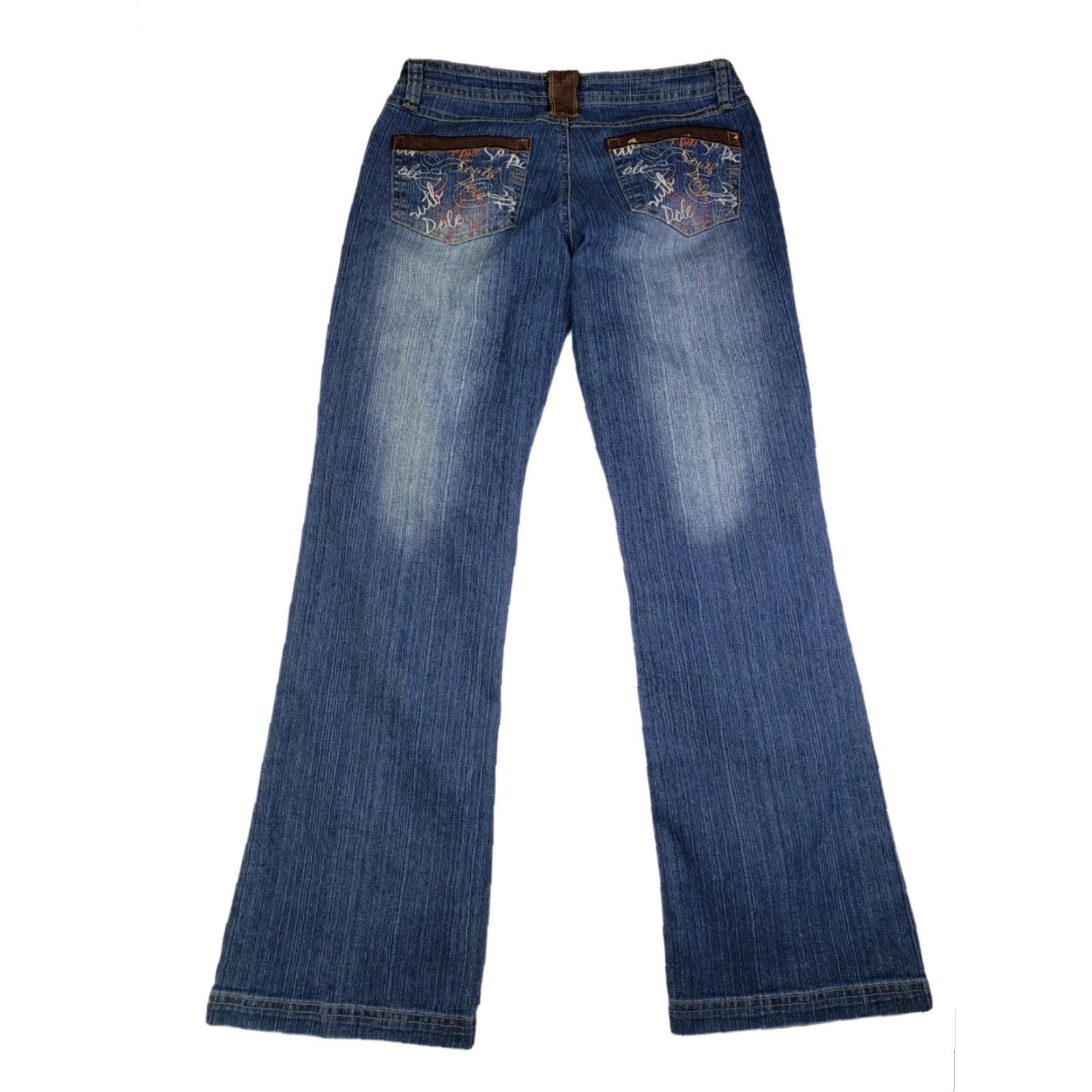 Southpole Juniors Southpole Low Rise Boot Cut Medium Wash Blue Jeans Size 5 28x29 9-013 Size 27" / US 4 / IT 40 - 4 Thumbnail