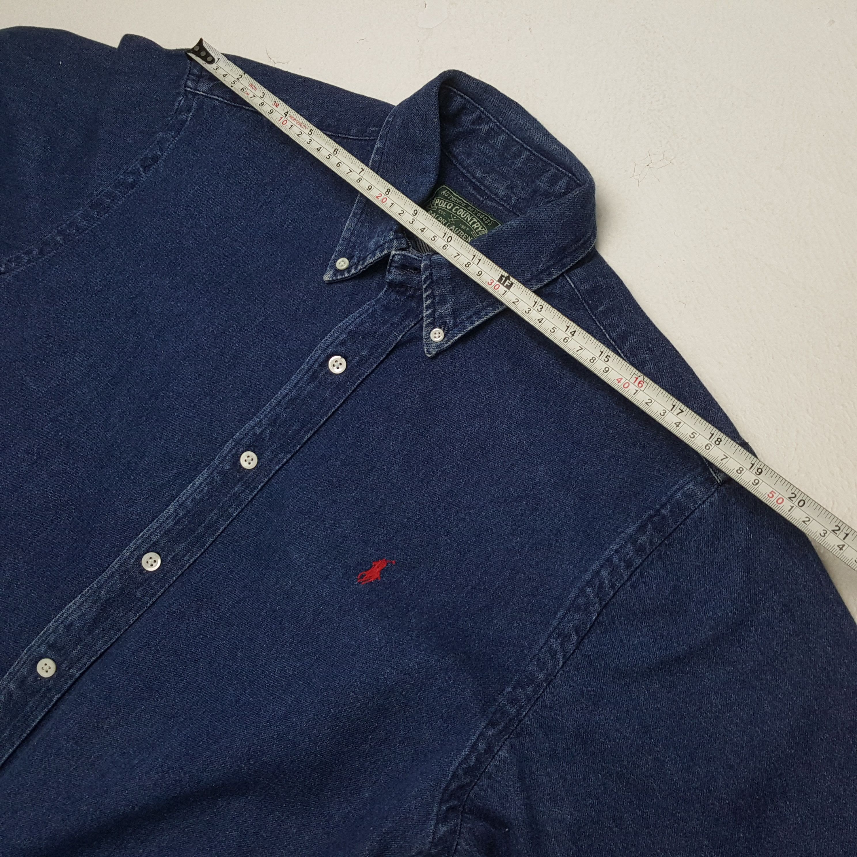 Polo Ralph Lauren × Ralph Lauren × Vintage Vintage POLO by RALPH LAUREN Fashion Brand Denim Shirts Size US L / EU 52-54 / 3 - 4 Thumbnail