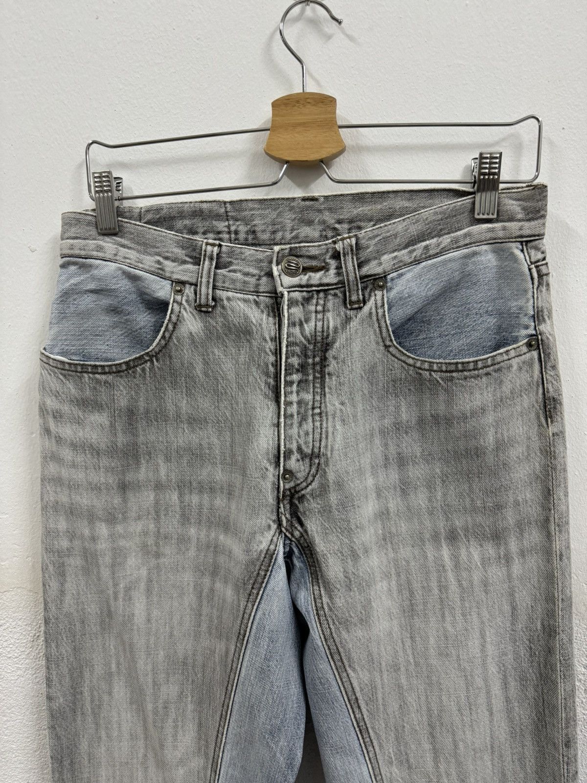 Japanese Brand × PPFM × Vintage Vintage PPFM Mixed Denim Pants 1990s Size US 30 / EU 46 - 3 Thumbnail