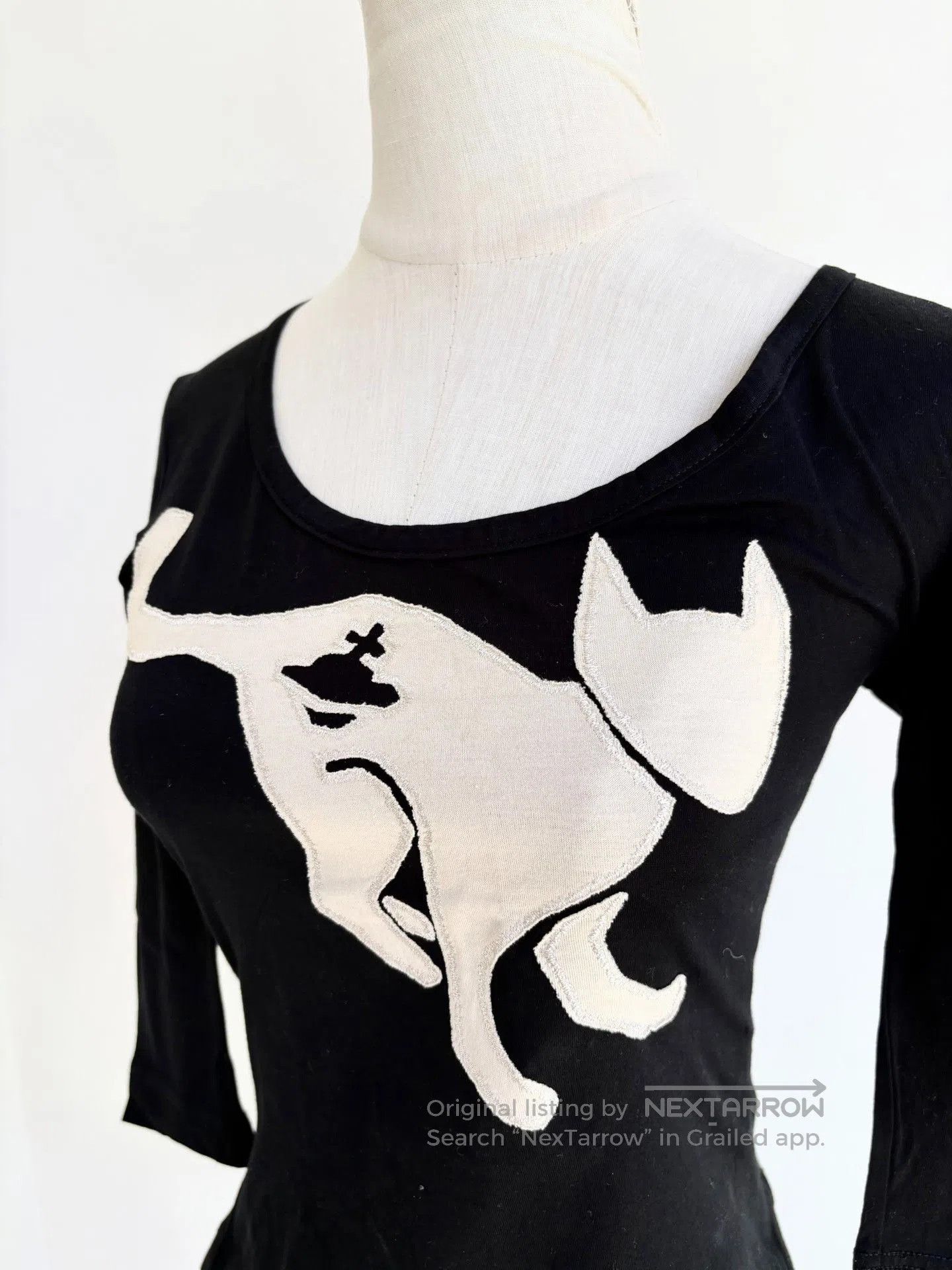 Vivienne Westwood Vivienne Westwood Vintage Black Cat Saturn Top. Size M / US 6-8 / IT 42-44 - 2 Thumbnail