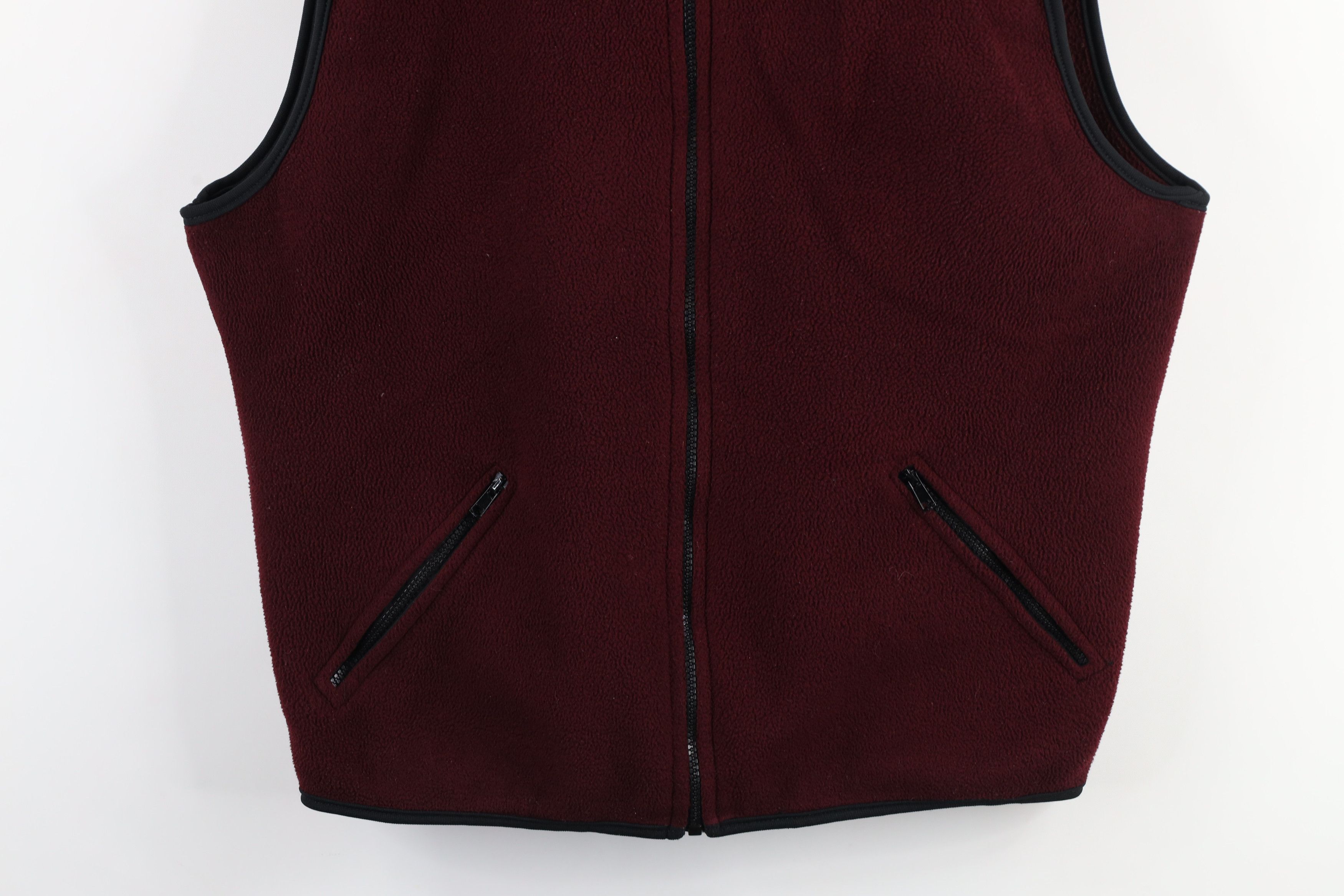 Vintage Vintage 90s Streetwear Blank Full Zip Fleece Vest Jacket USA Size US L / EU 52-54 / 3 - 3 Thumbnail