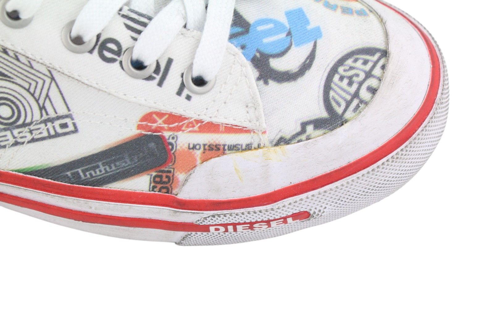 Diesel S-ATHOS LOW EU41 Patterned Low Top Laced Almond Toe 40848 Size US 8.5 / EU 41-42 - 12 Thumbnail