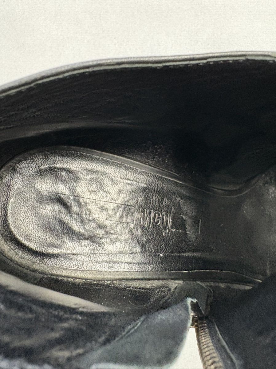 Alexander McQueen Alexander McQueen McQ Black Leather Zipper Block Heel Boots Size US 8 / IT 38 - 12 Thumbnail