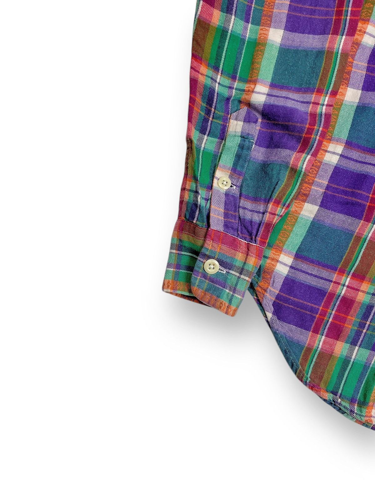 Polo Ralph Lauren × RRL Ralph Lauren × Ralph Lauren Y2K Ralph Lauren Double Pocket Multicolor Plaid Flannel Size US S / EU 44-46 / 1 - 4 Thumbnail