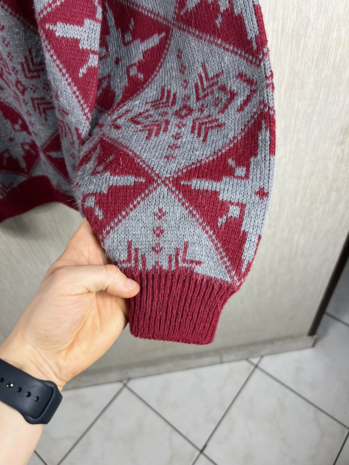 Levi's Vintage Levis Civvy Street snowflakes winter pattern sweater Size US XL / EU 56 / 4 - 12 Thumbnail