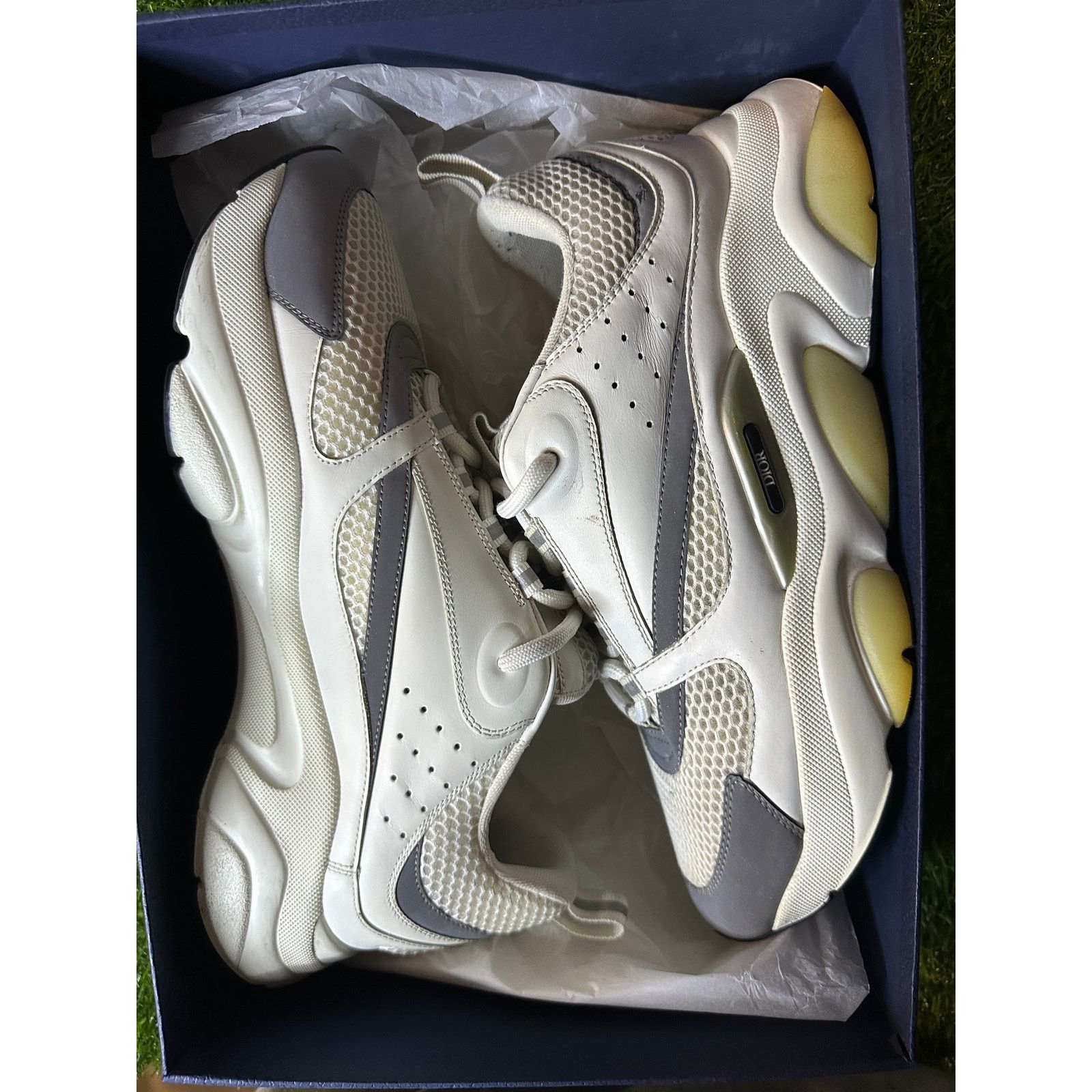 Dior Size 12 - Dior B22 White Sneakers Size US 12 / EU 45 - 4 Thumbnail