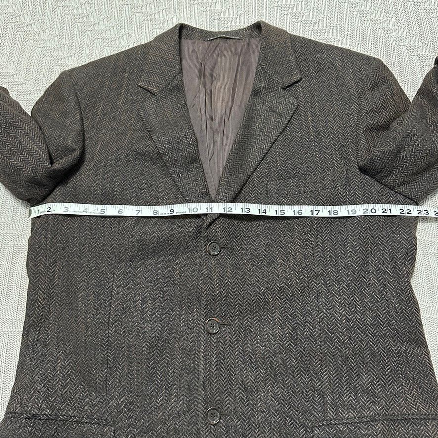 Ermenegildo Zegna Zegna brown silk and wool three button blazer size 46R Size 46R - 7 Thumbnail