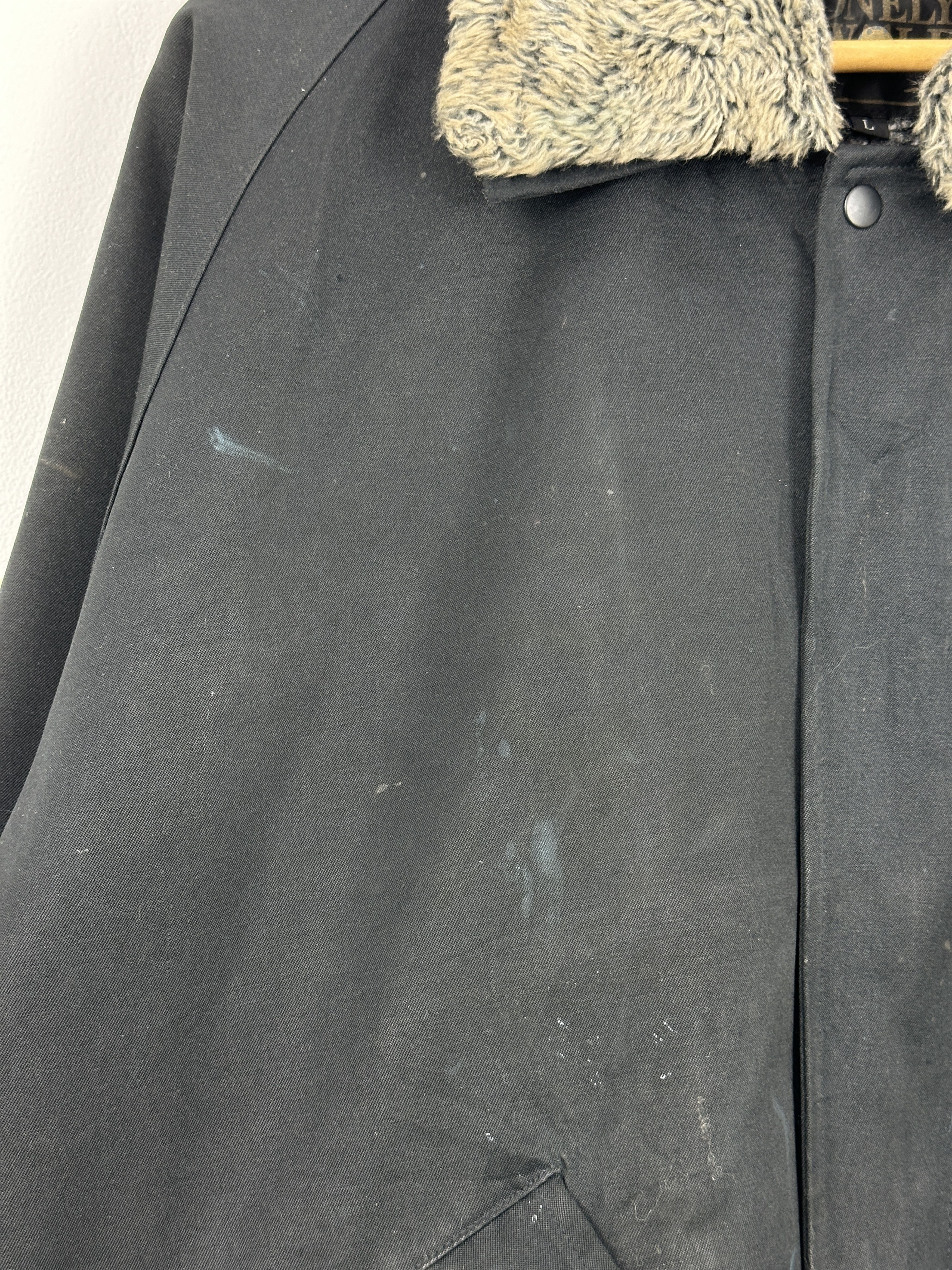 LONE WOLF Vintage Lonely Wolf Zipper Ups Bomber Jacket Black JA0079 Size US XL / EU 56 / 4 - 9 Thumbnail