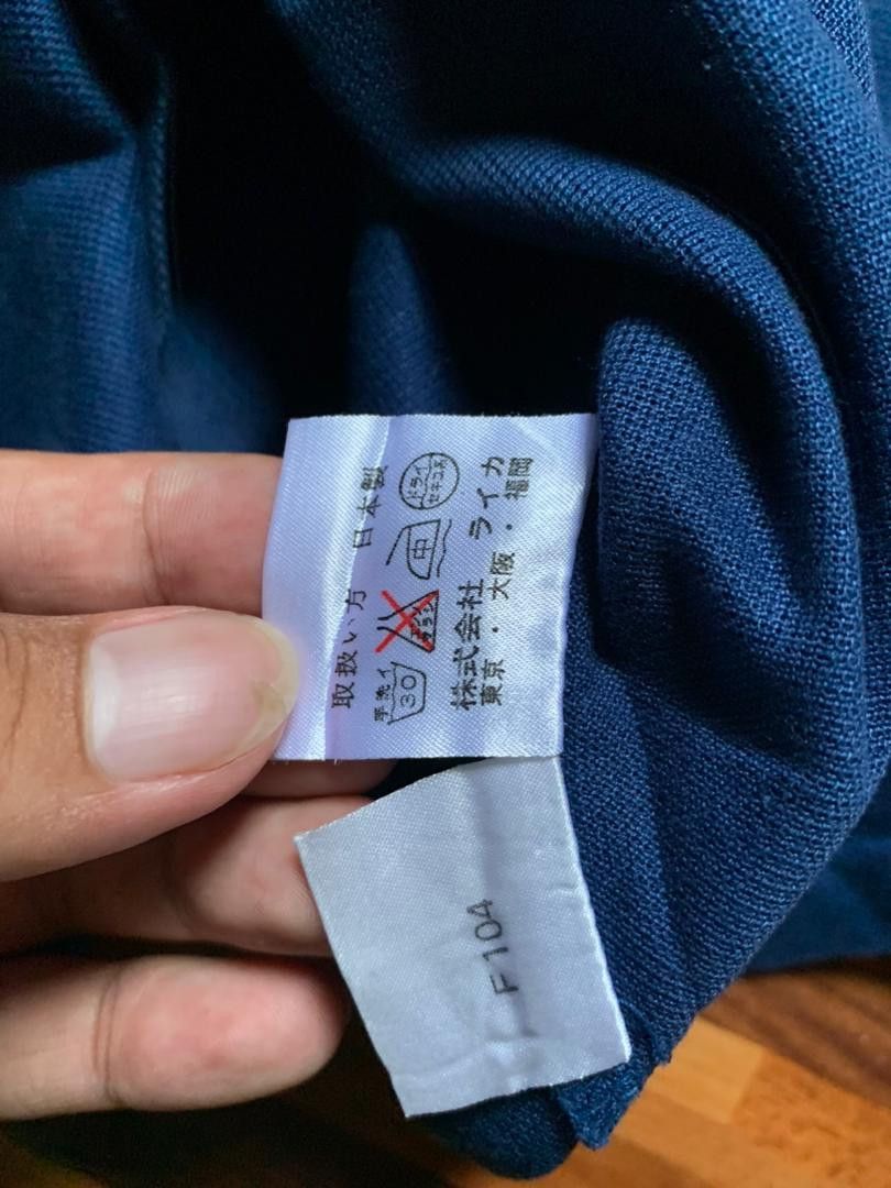 Vintage e31 Archival Vintage Raika Japanese navy blue polo Size US L / EU 52-54 / 3 - 5 Thumbnail