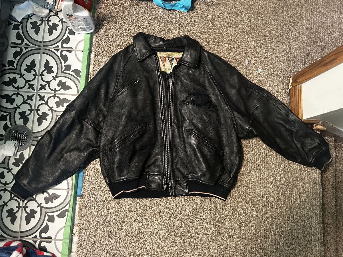 Avirex 80s Avirex Varity Leather Jacket Size US XXL / EU 58 / 5 - 3 Thumbnail