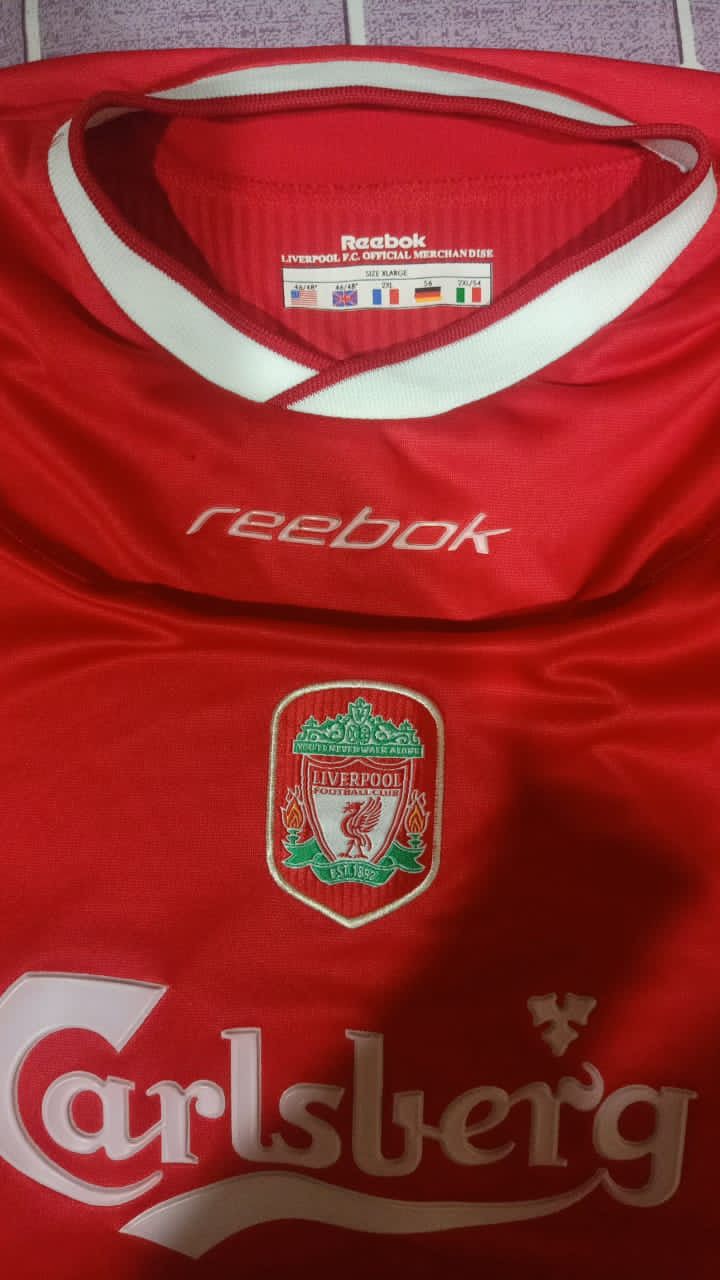 Vintage Vintage Liverpool 2002/2003 Home Jersey Size US XL / EU 56 / 4 - 2 Thumbnail
