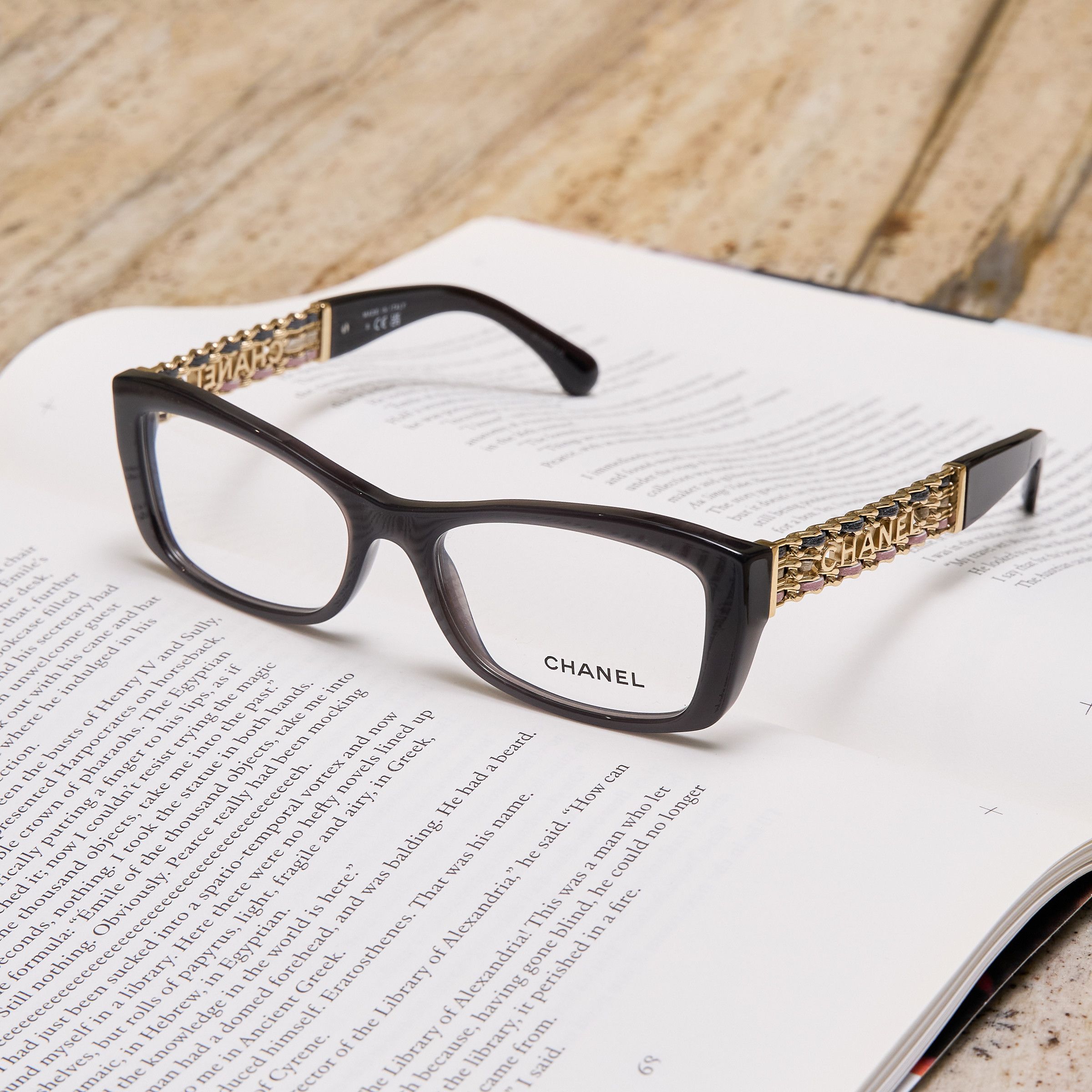 Chanel CHANEL 0CH3484Q 1716 Sunglasses BLACK/GOLD Size ONE SIZE - 1 Thumbnail