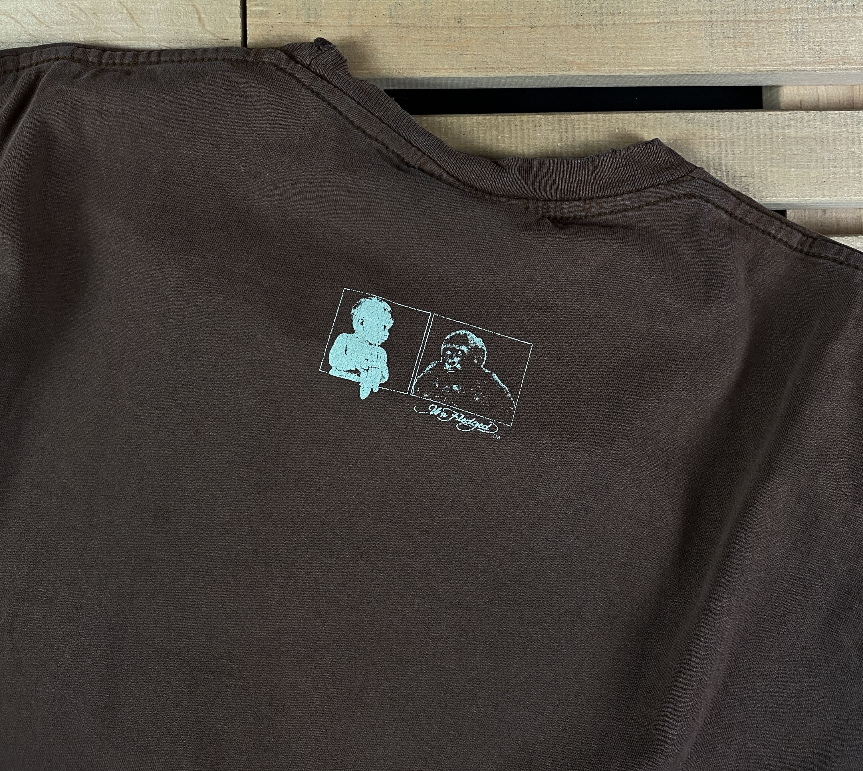 Vintage Mens Vintage T-Shirt Unfledged Humor Monkey Banana Size L Size US L / EU 52-54 / 3 - 10 Thumbnail